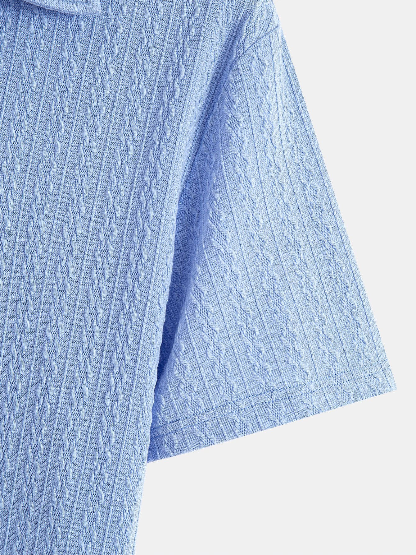 Strukturierter Jacquard-Polo - Image 7