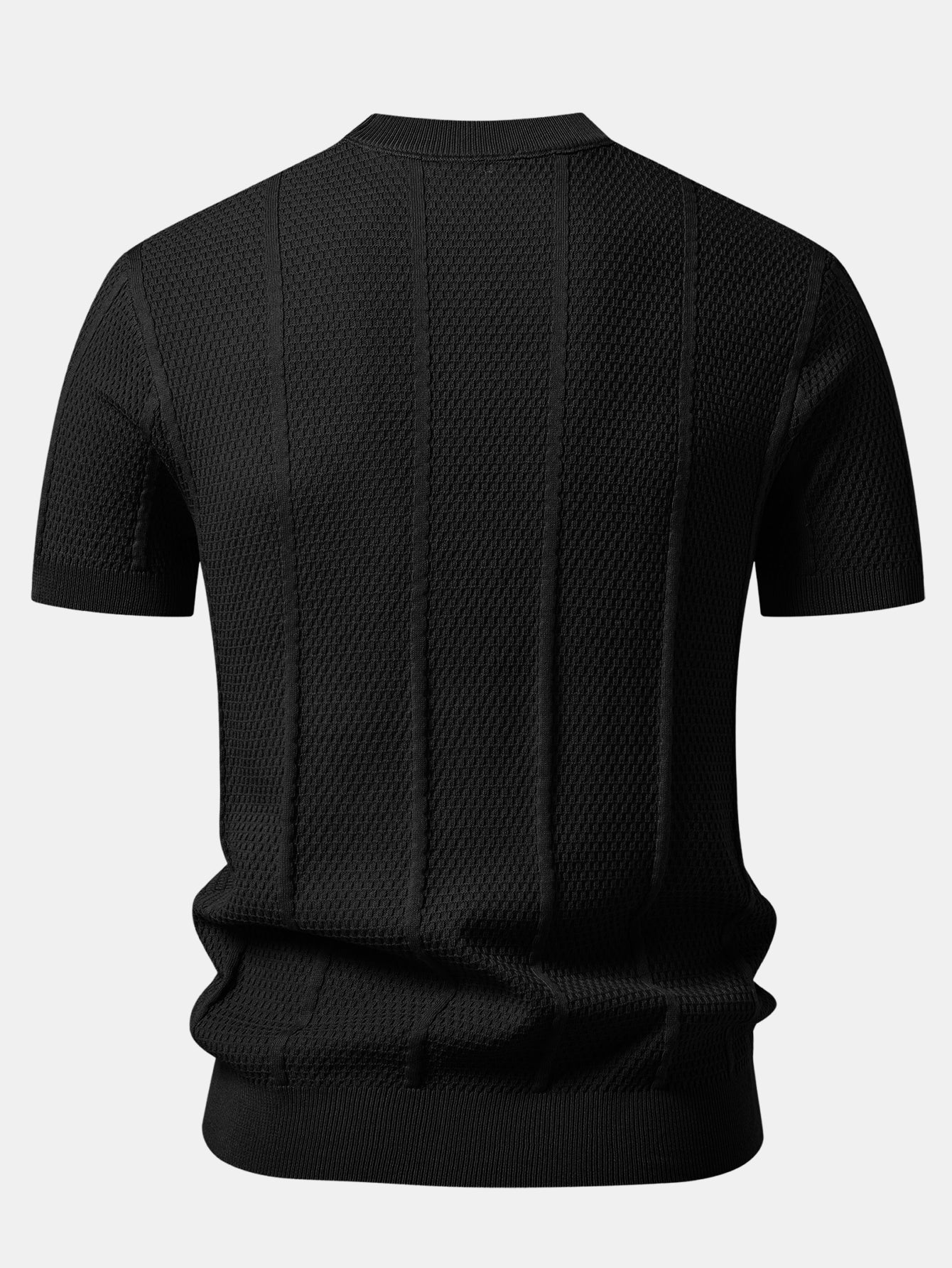 Textured Knit T-Shirt - Image 4