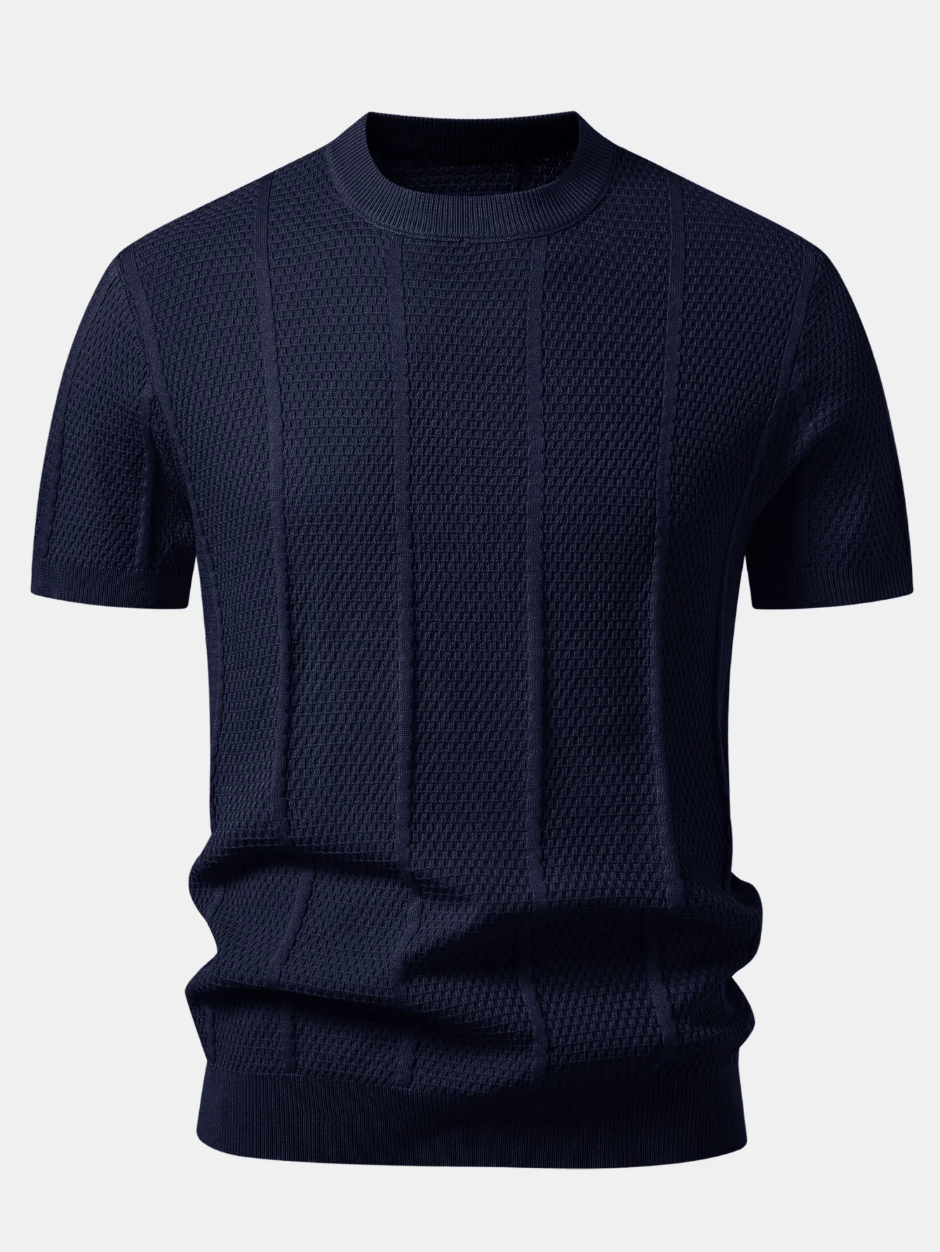 Textured Knit T-Shirt - Image 5