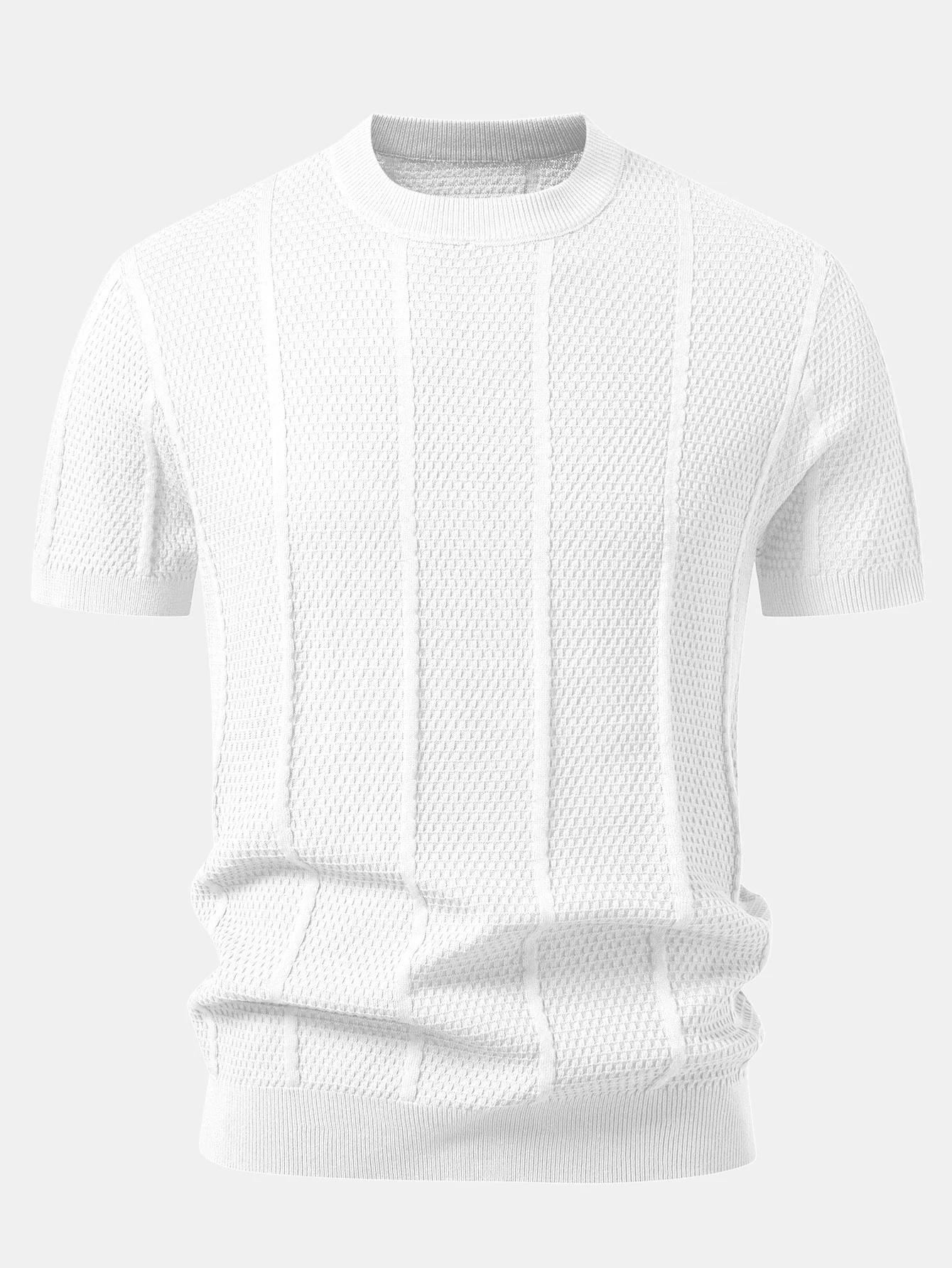 Textured Knit T-Shirt - Image 7