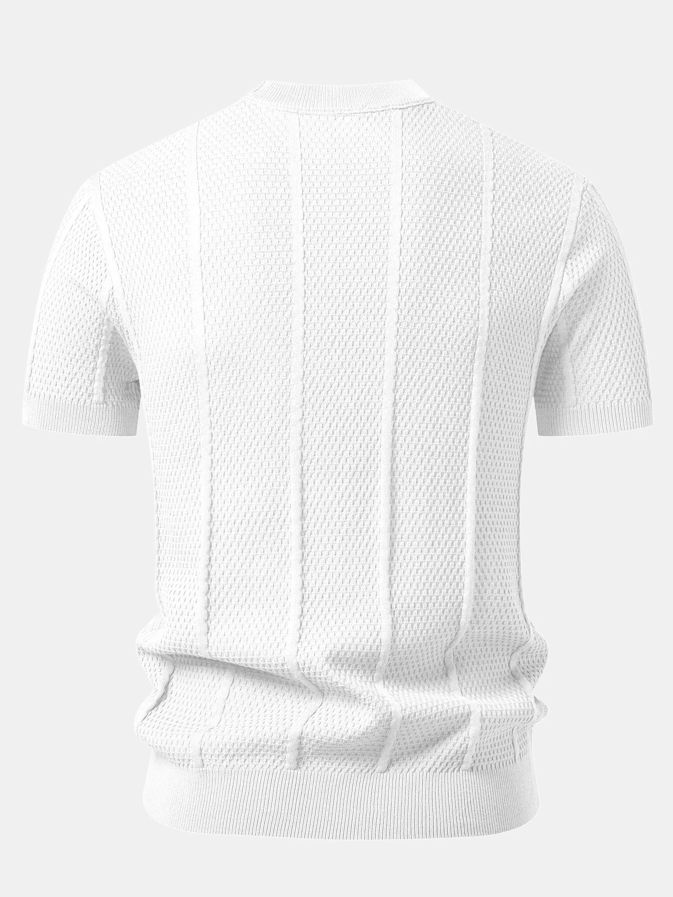 Textured Knit T-Shirt - Image 8