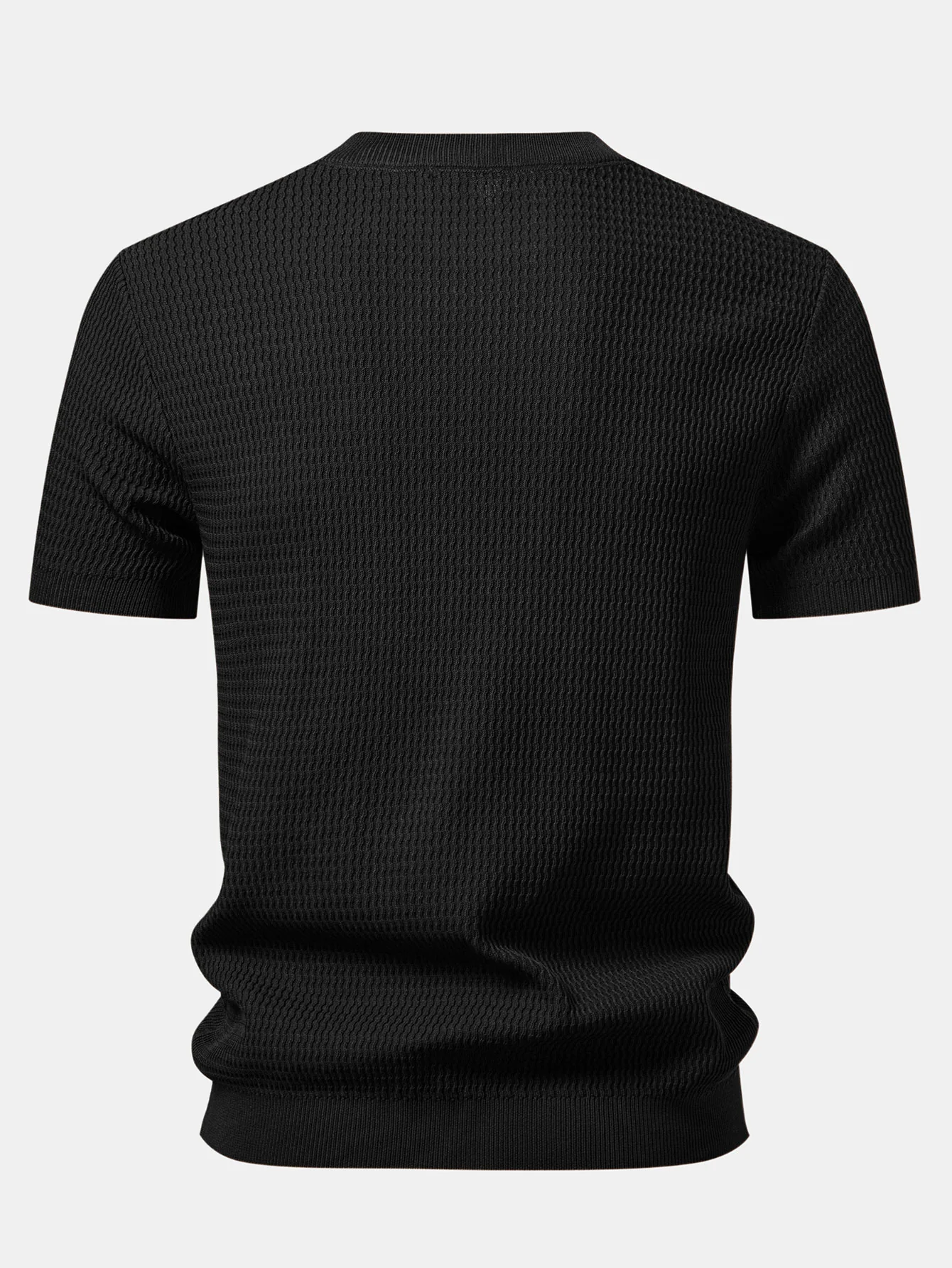 Textured Knit T-Shirt - Image 2