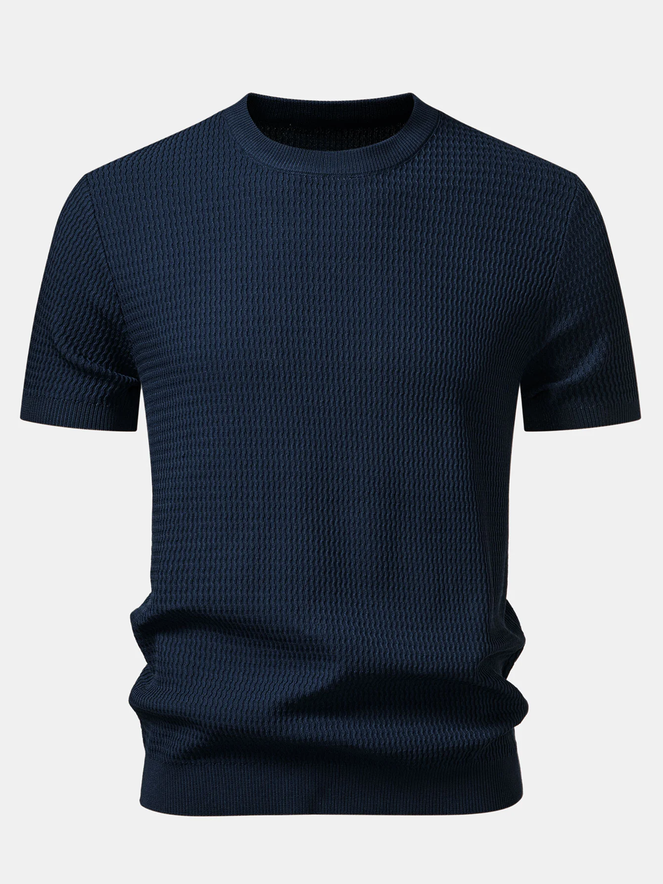 Textured Knit T-Shirt - Image 5