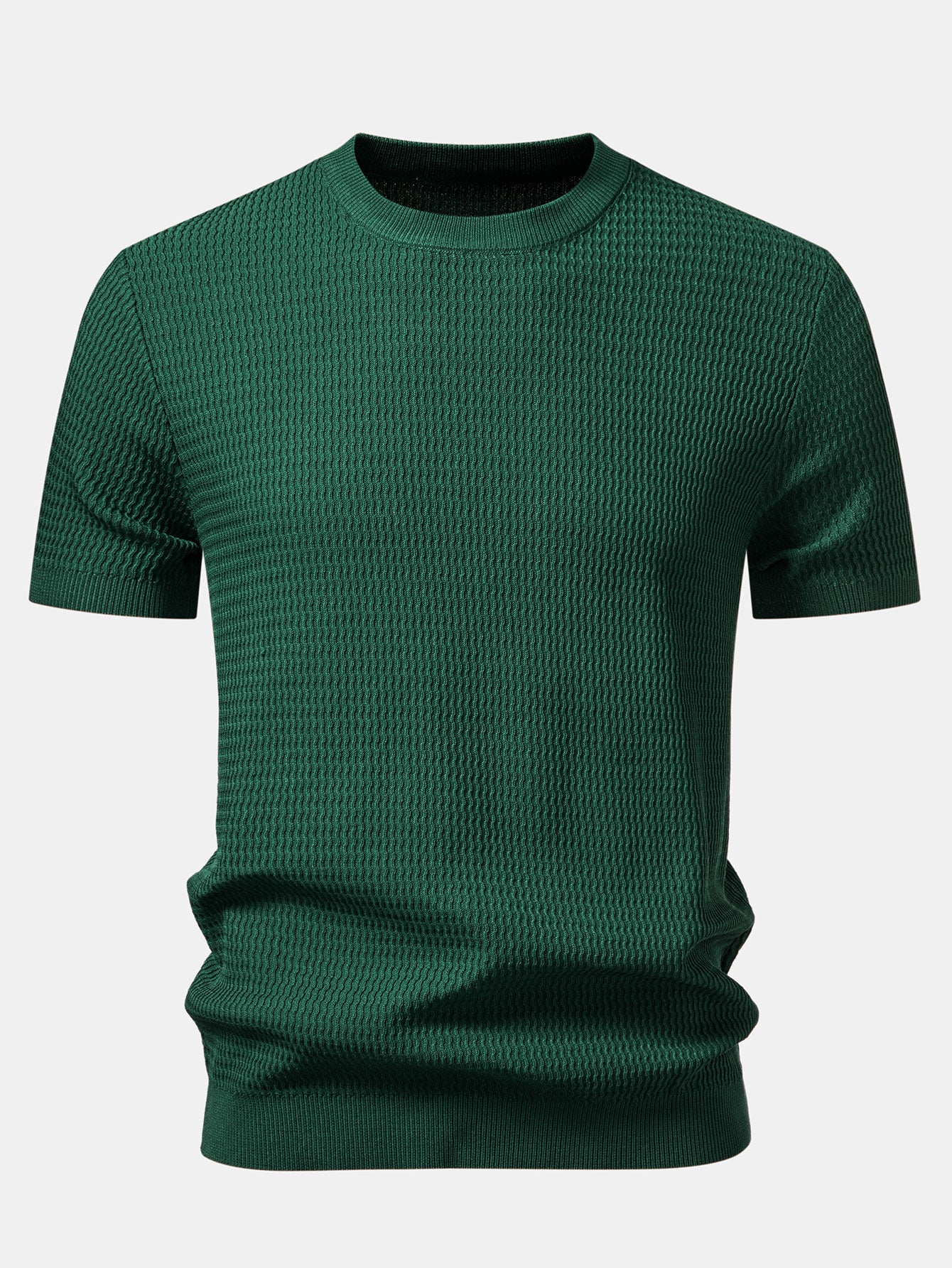 Textured Knit T-Shirt - Image 7