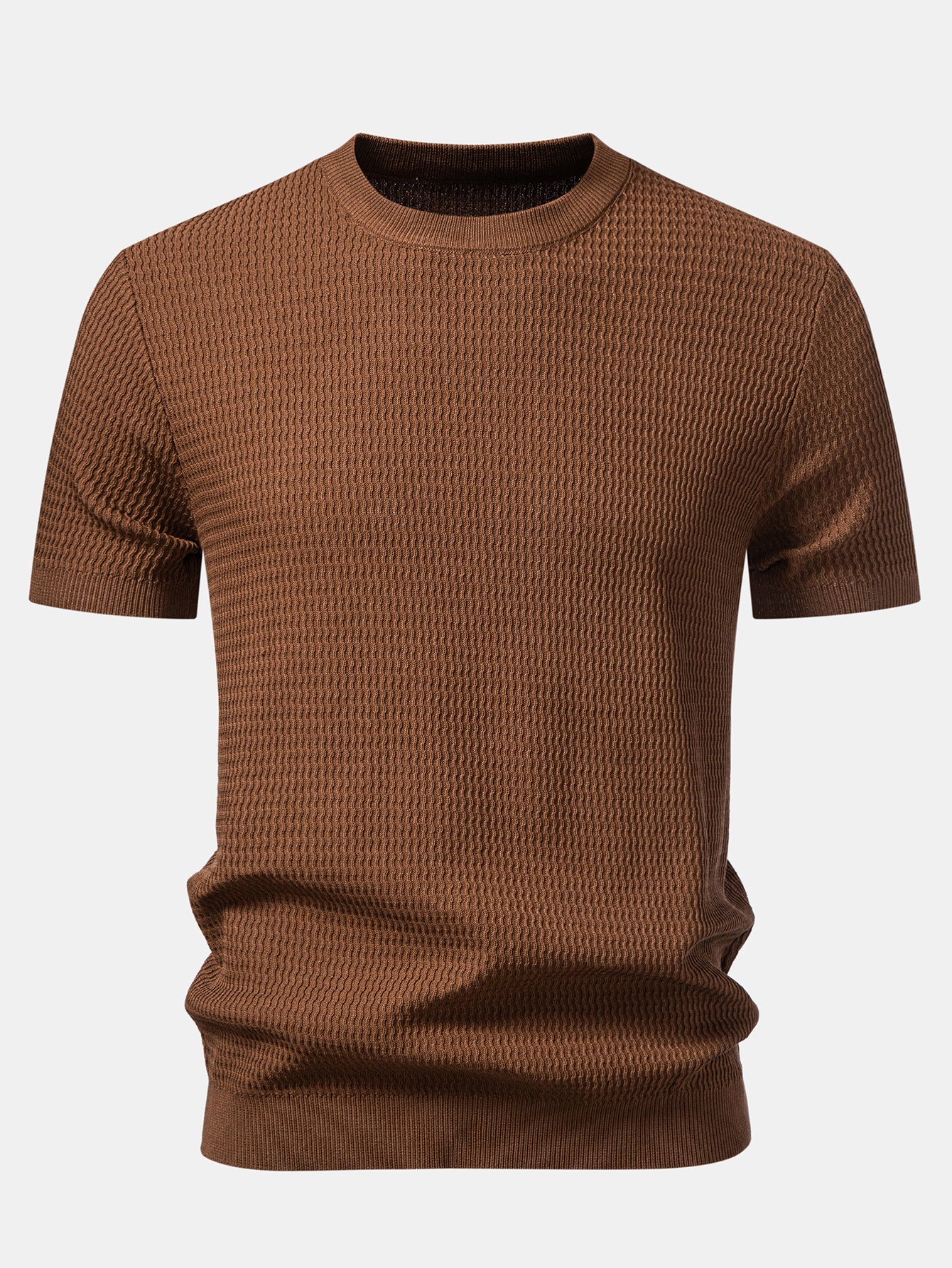 Textured Knit T-Shirt - Image 9