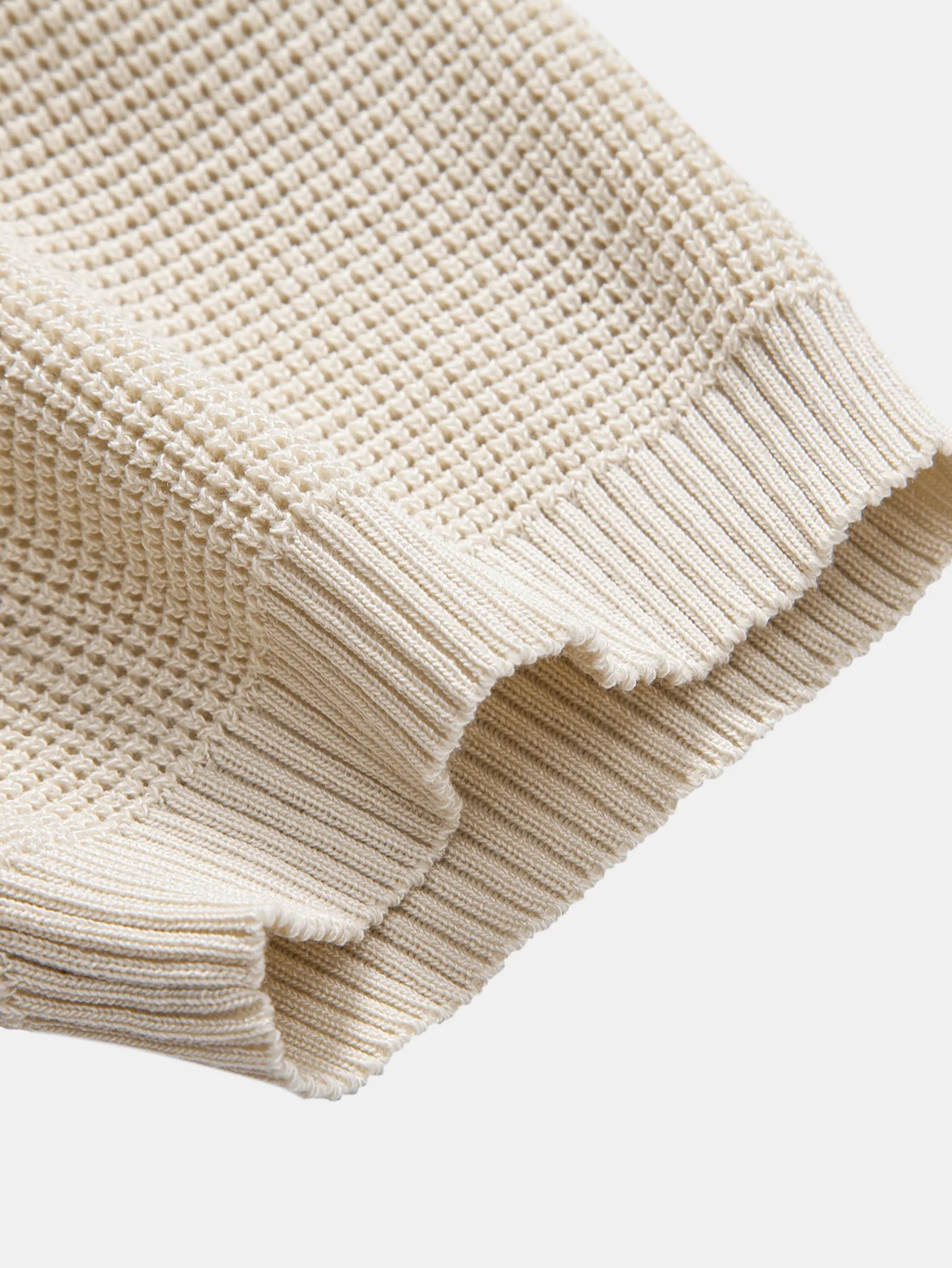 Waffelstruktur Strick Henley Shirt - Image 12