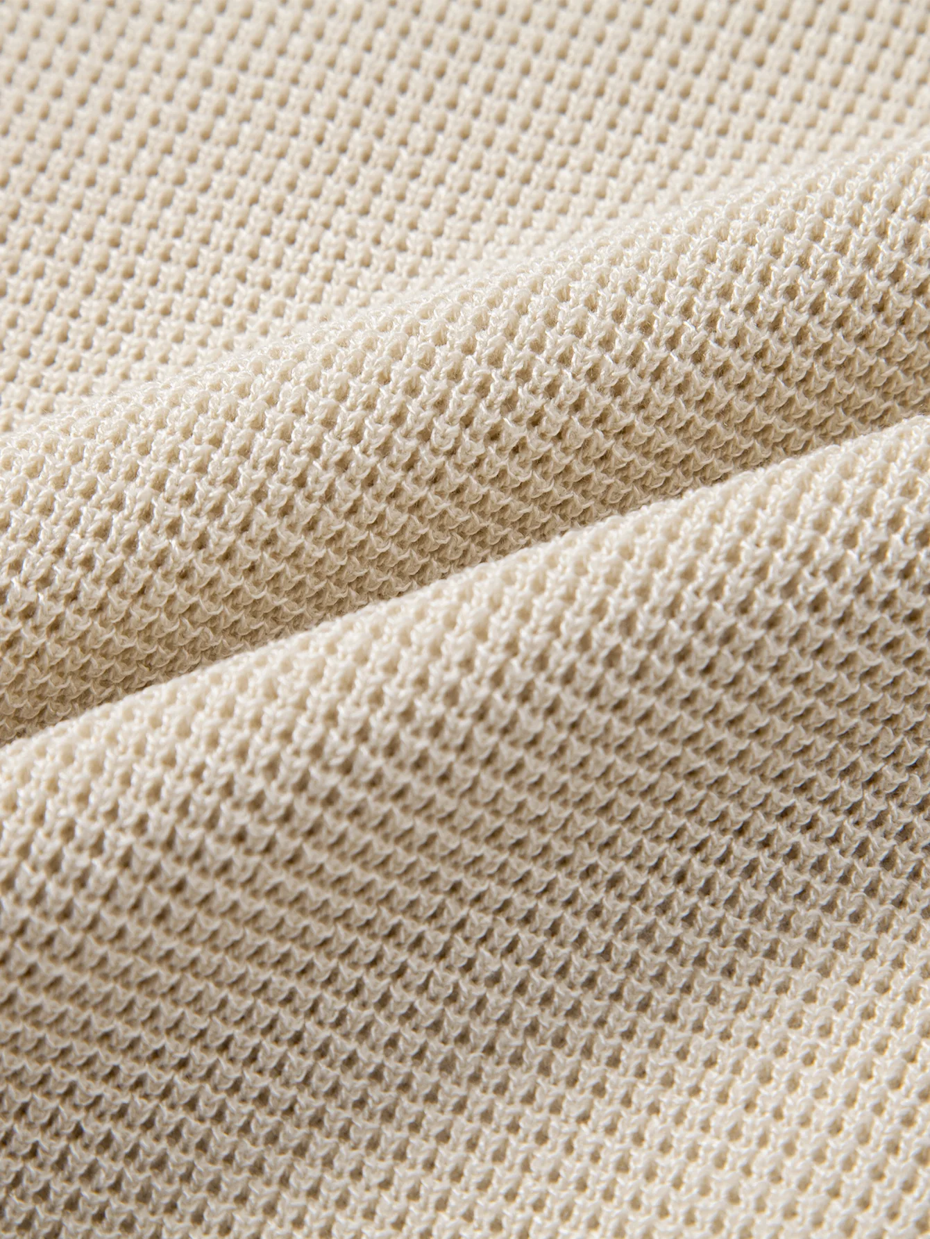 Waffelstruktur Strick Henley Shirt - Image 14