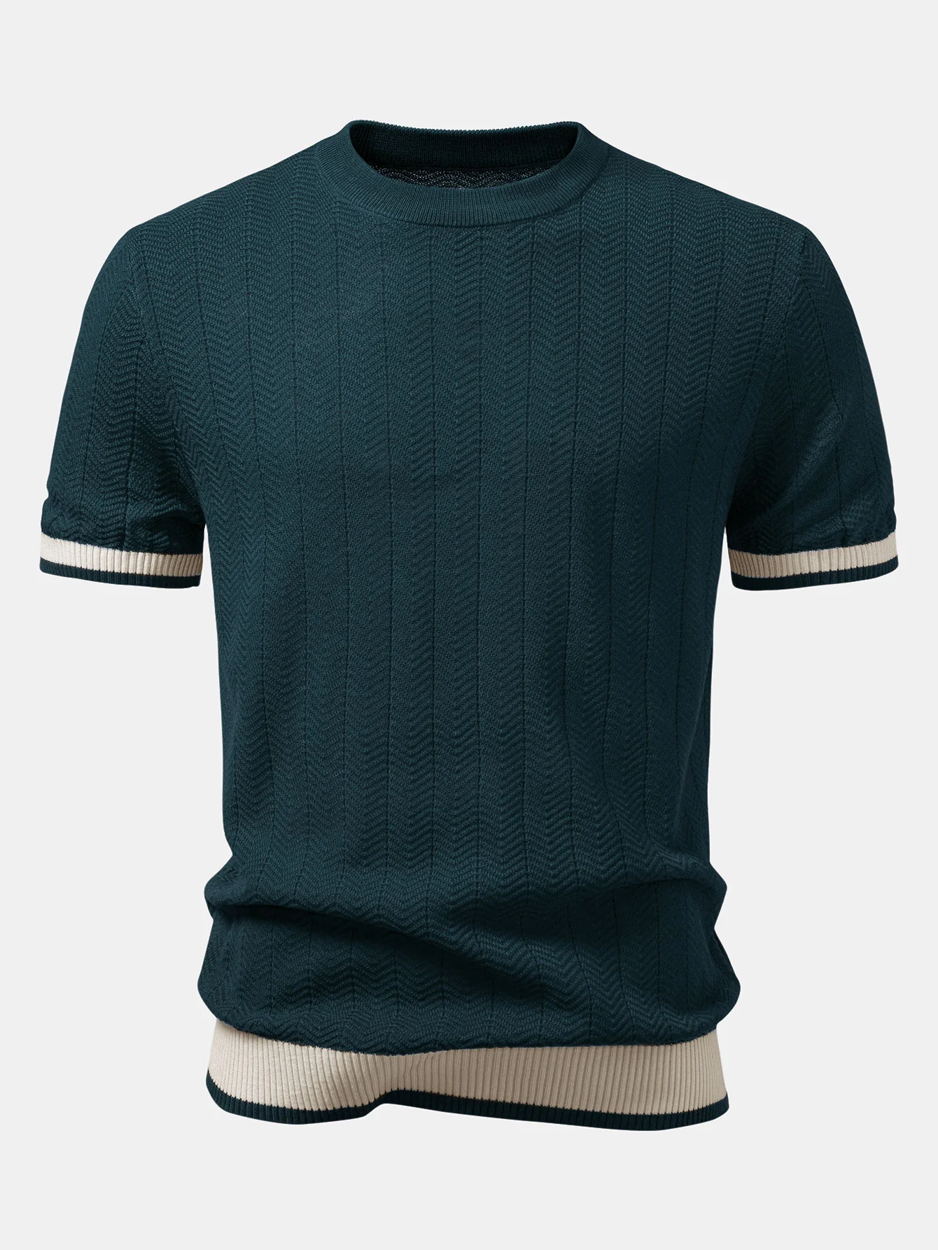 Strukturierte Strick-T-Shirt - Image 3