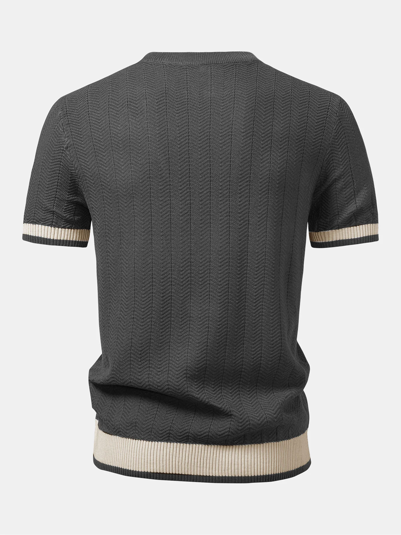 Strukturierte Strick-T-Shirt - Image 8