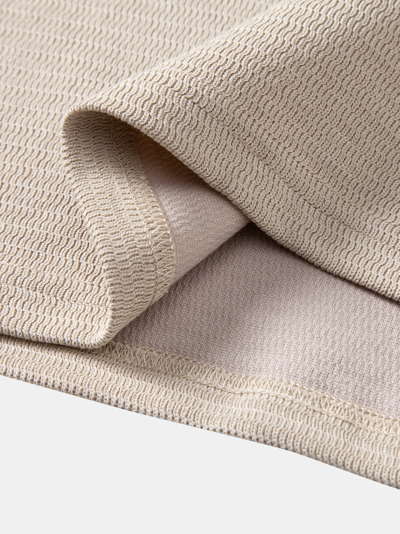 Textured Mock Neck T-Shirt - Image 10
