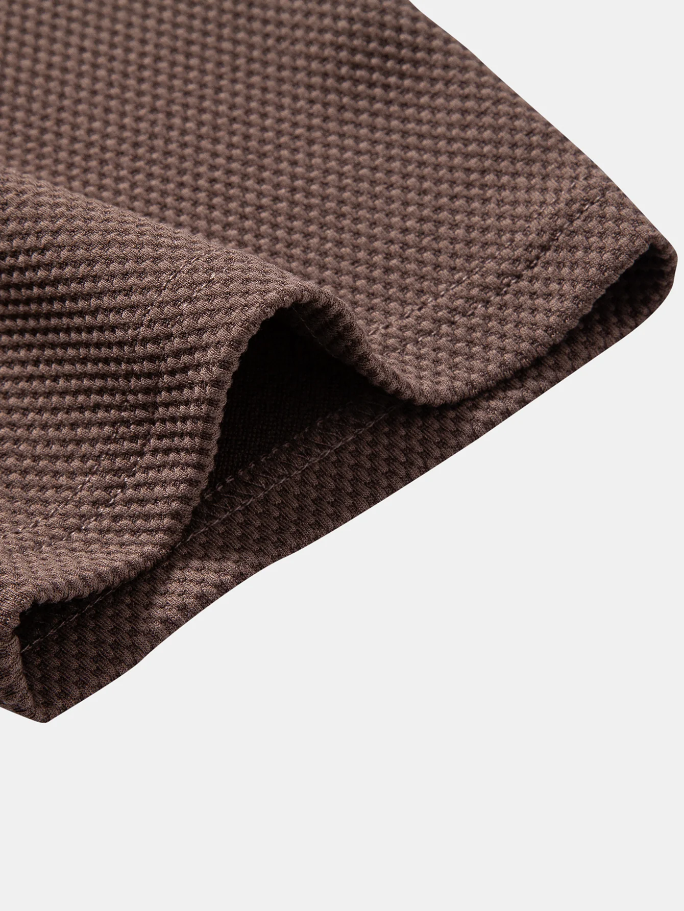 Textured Mock Neck T-Shirt - Image 13