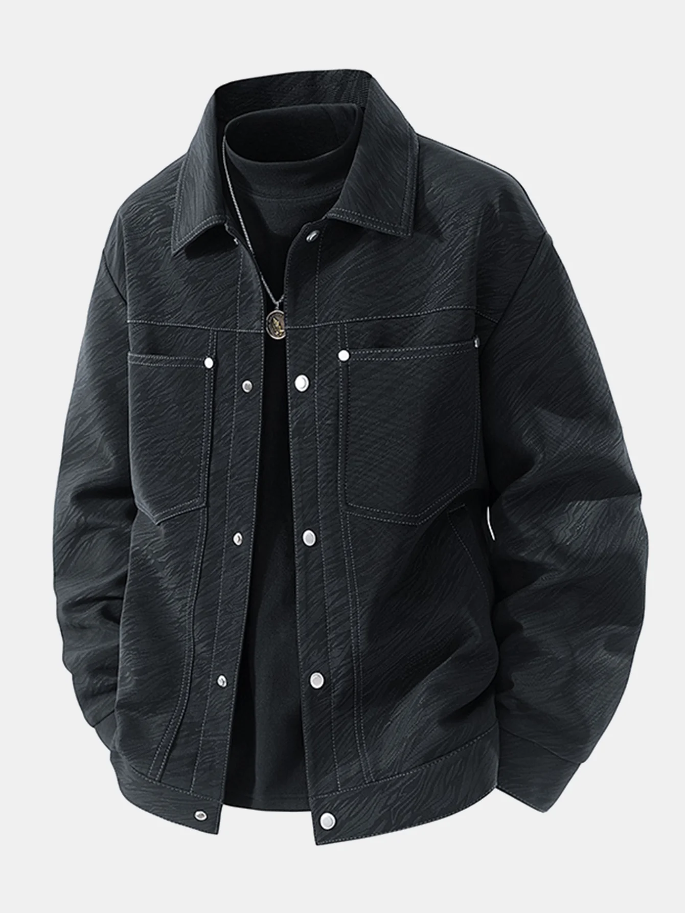 Strukturierte Taschenjacke - Image 3