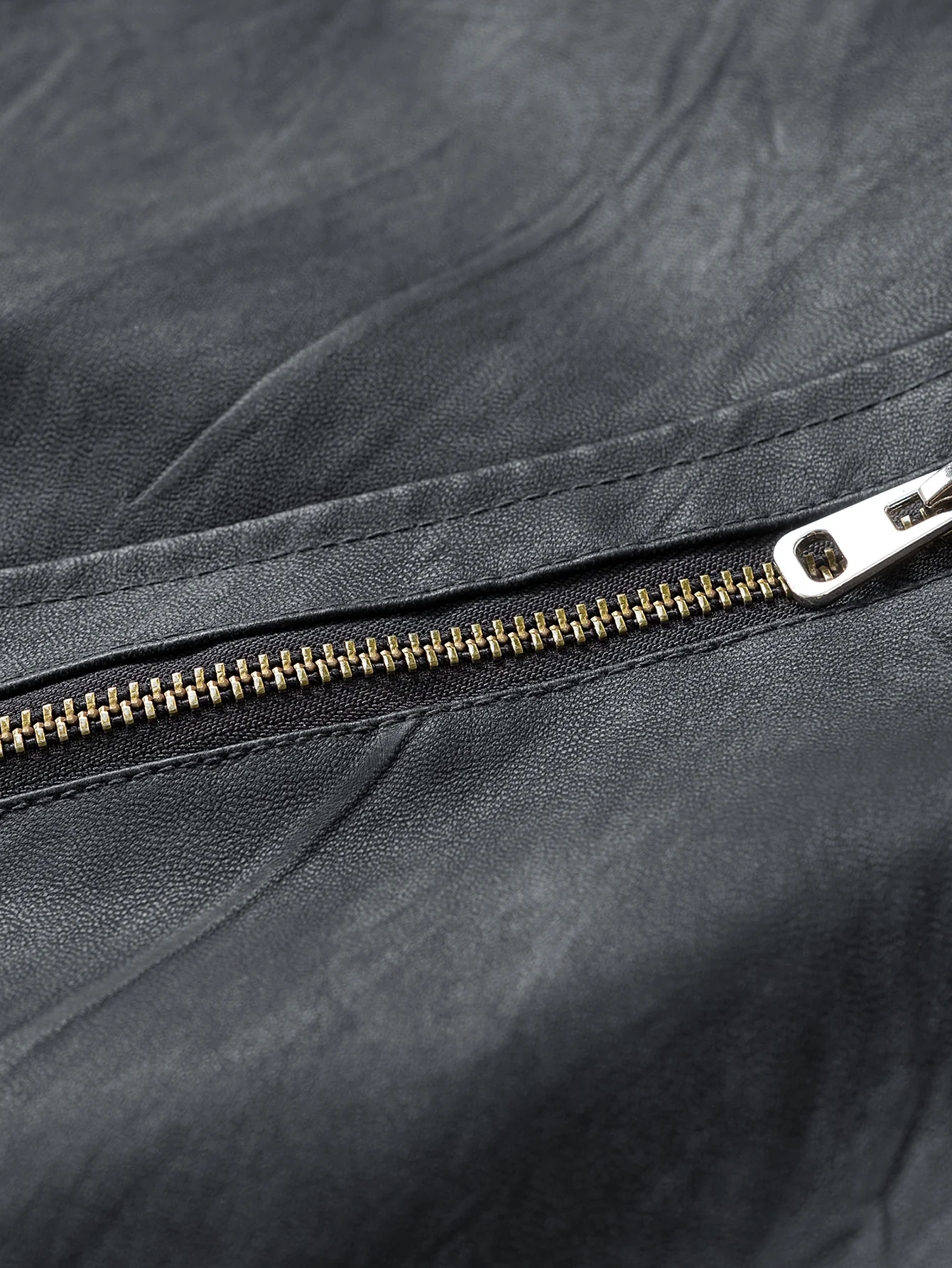 Textured PU Leather Jacket - Image 7