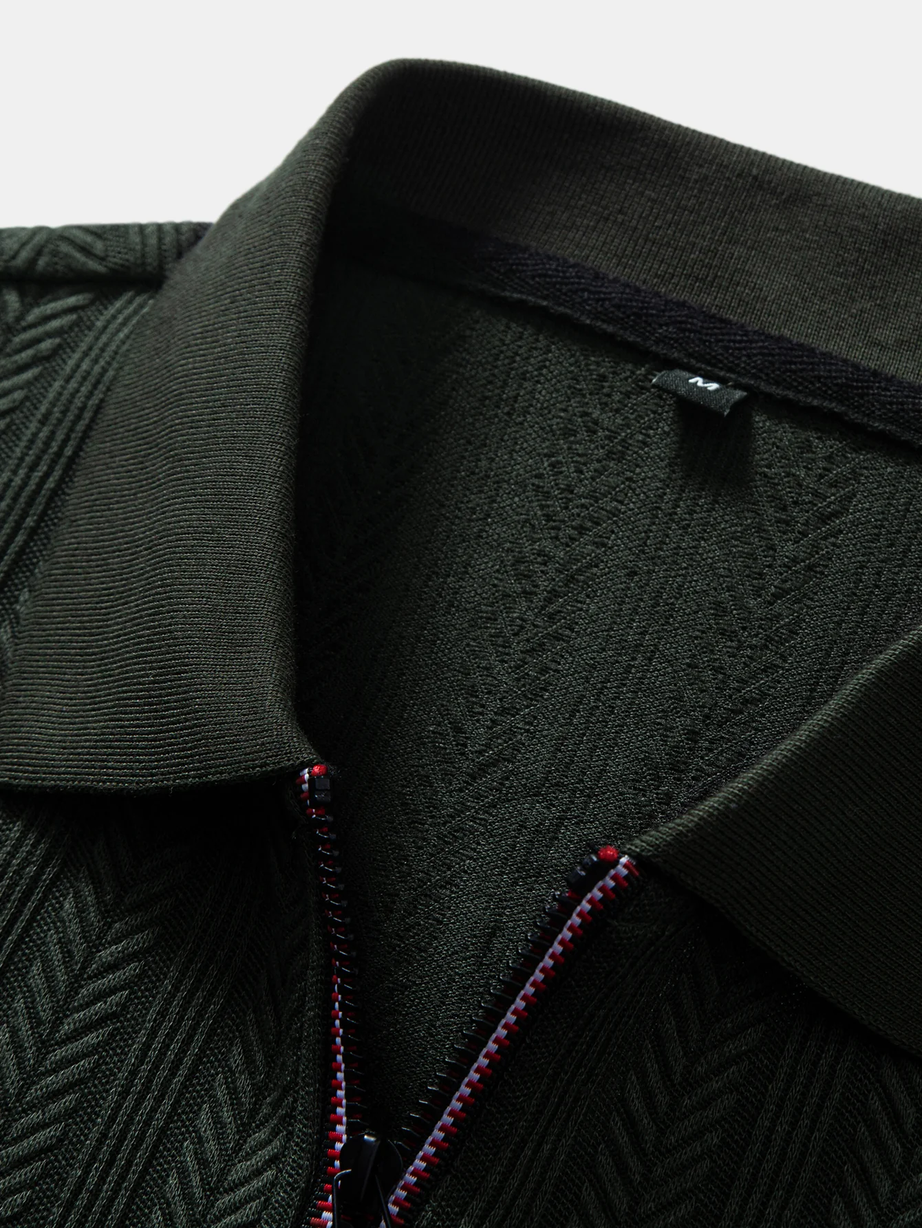 Textured Zipper Polo - Image 15