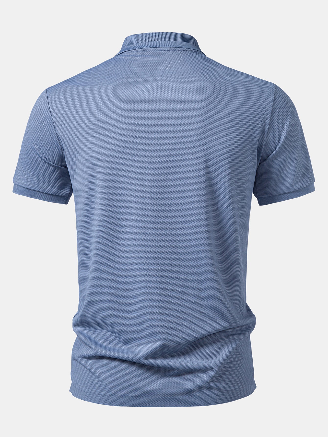 Pineapple Textured Zipper Polo - Image 2