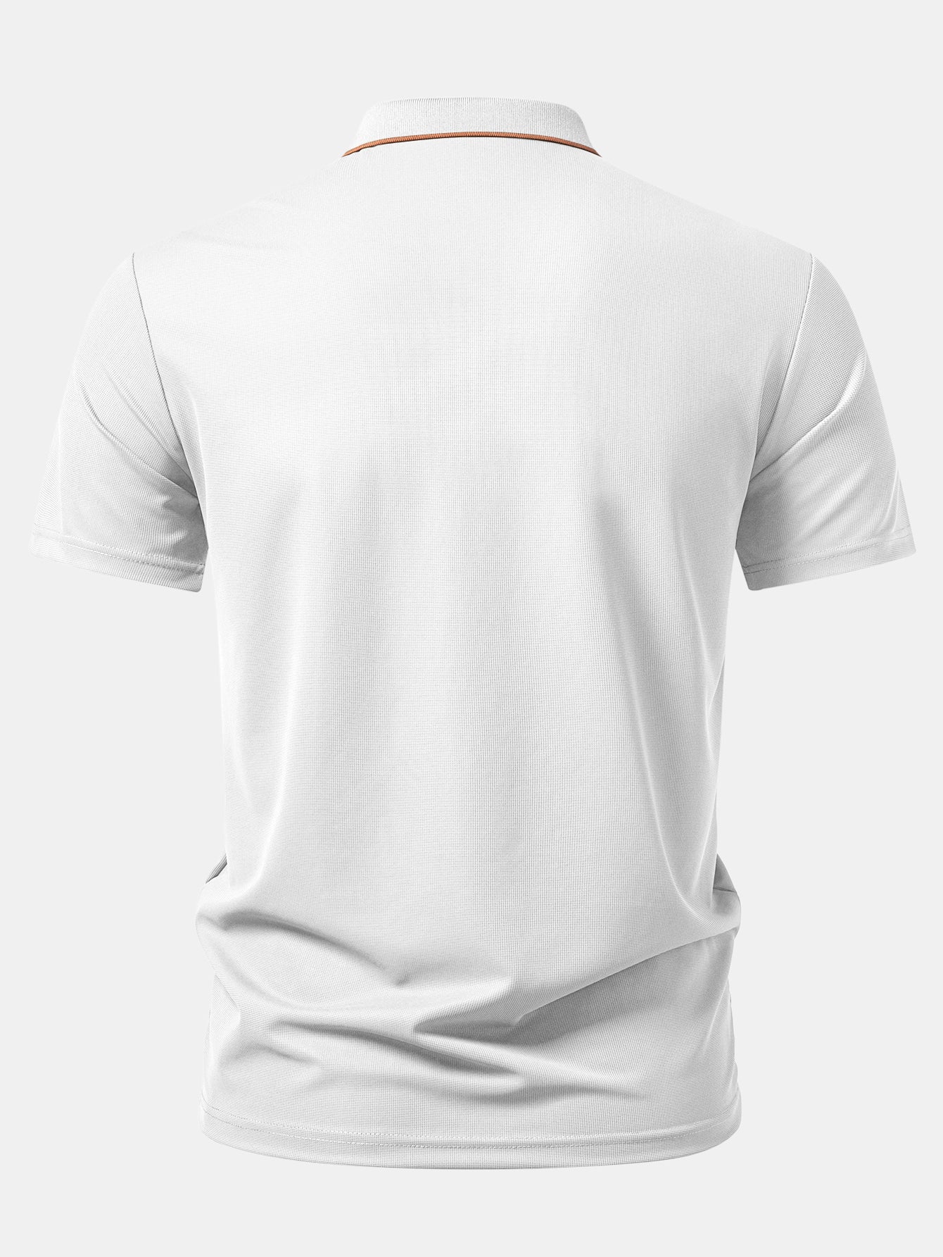 Textured Zipper Polo - Image 10