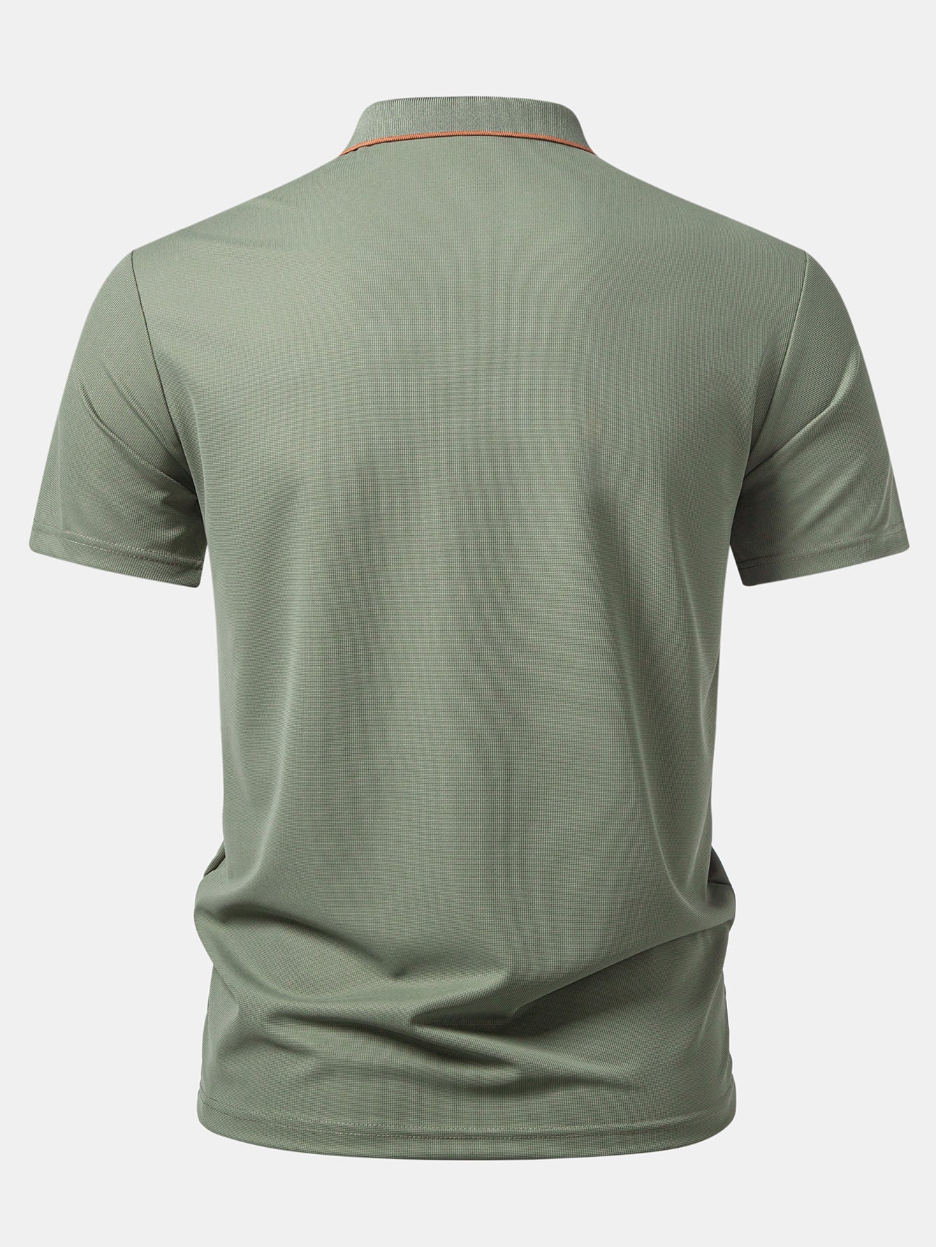 Textured Zipper Polo - Image 2