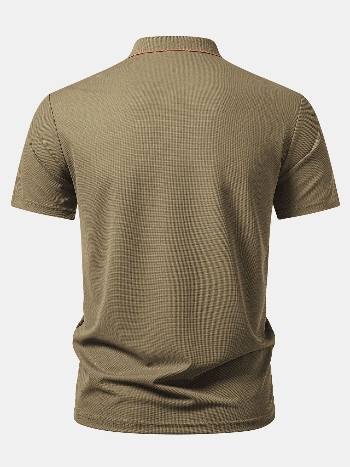 Textured Zipper Polo - Image 4