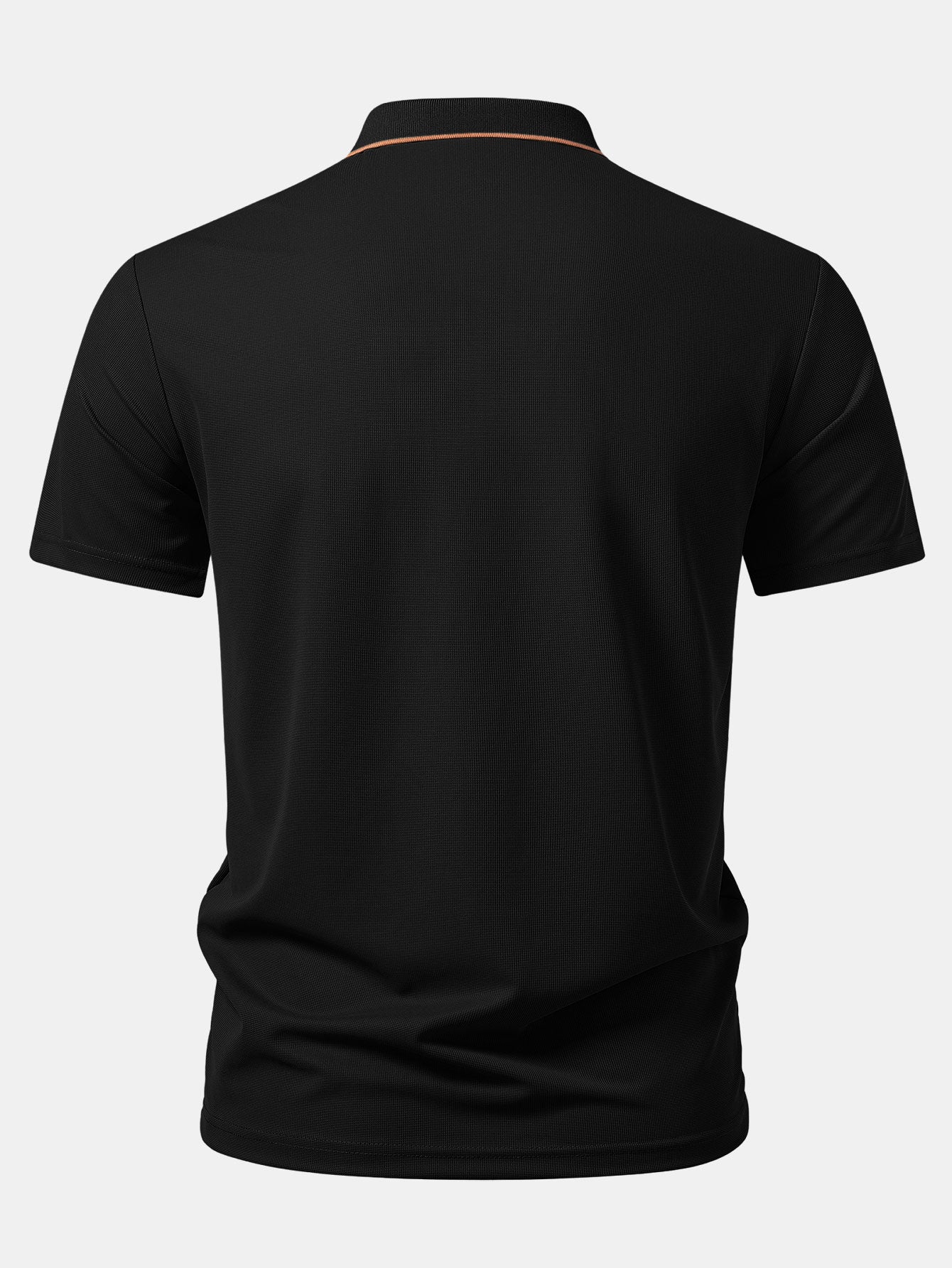 Textured Zipper Polo - Image 6