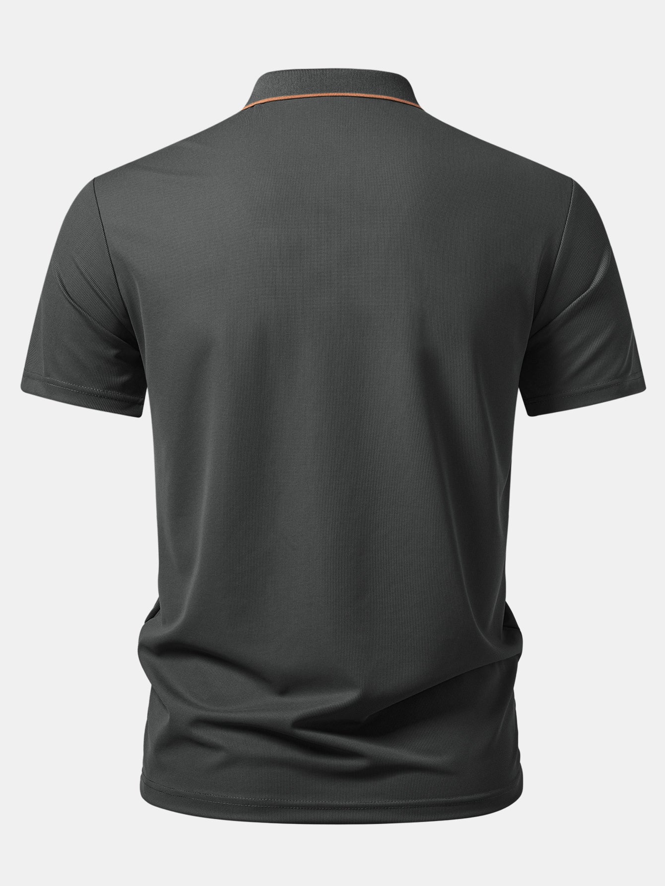 Textured Zipper Polo - Image 8