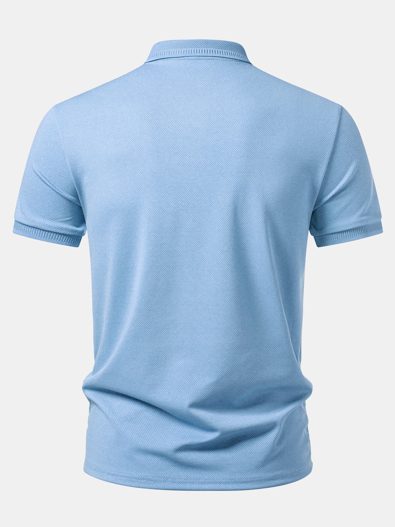 Textured Zipper Polo - Image 10