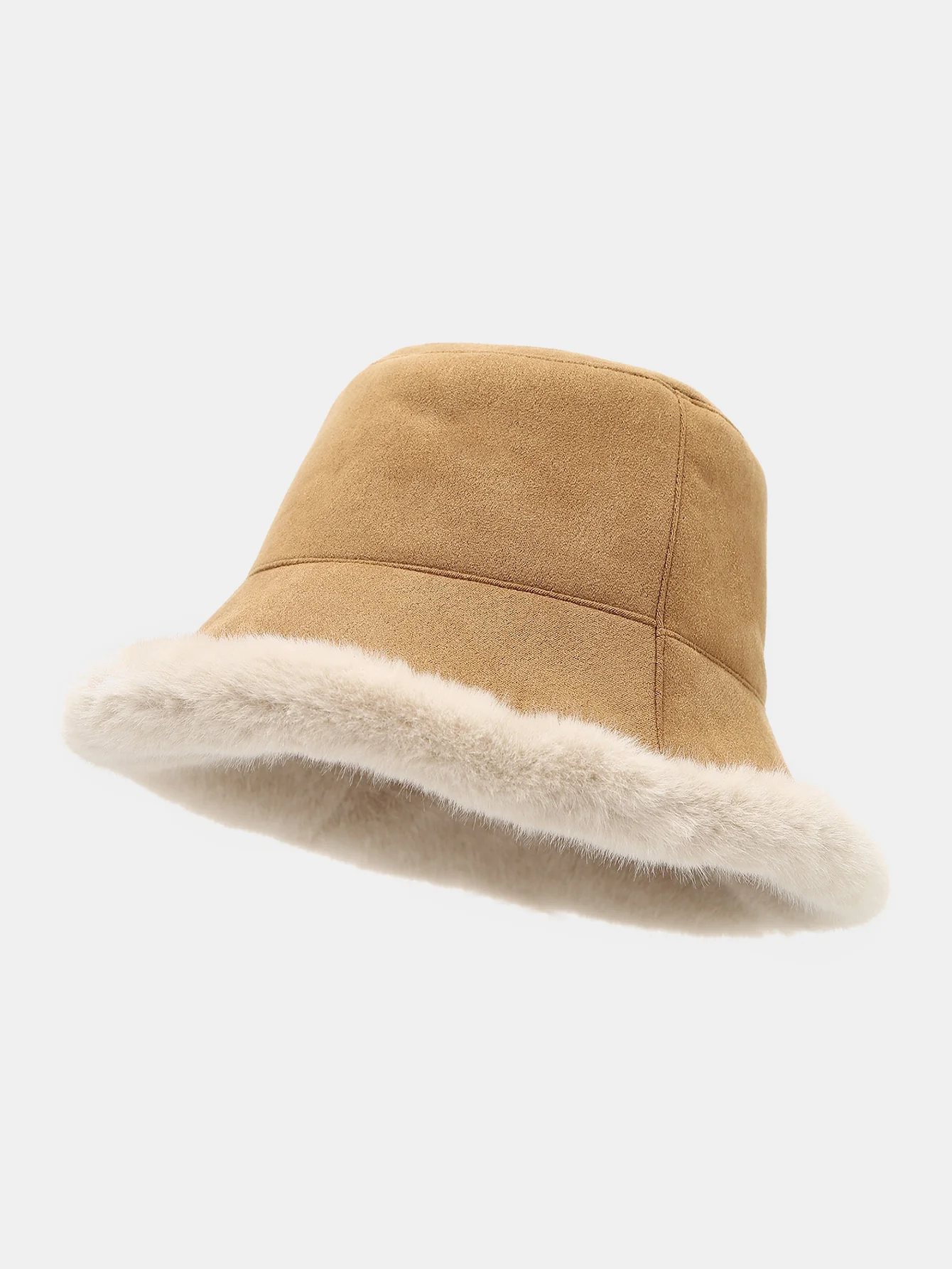 Thick Plush Double-sided Bucket Hat - Image 3