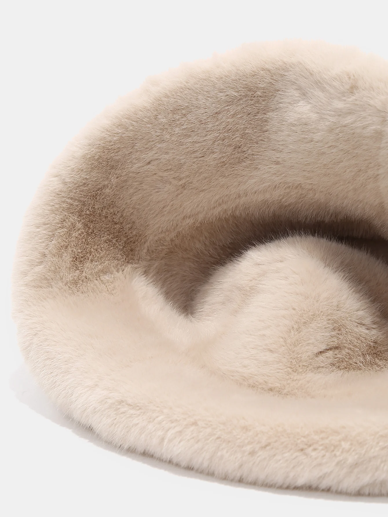 Thick Plush Double-sided Bucket Hat - Image 5