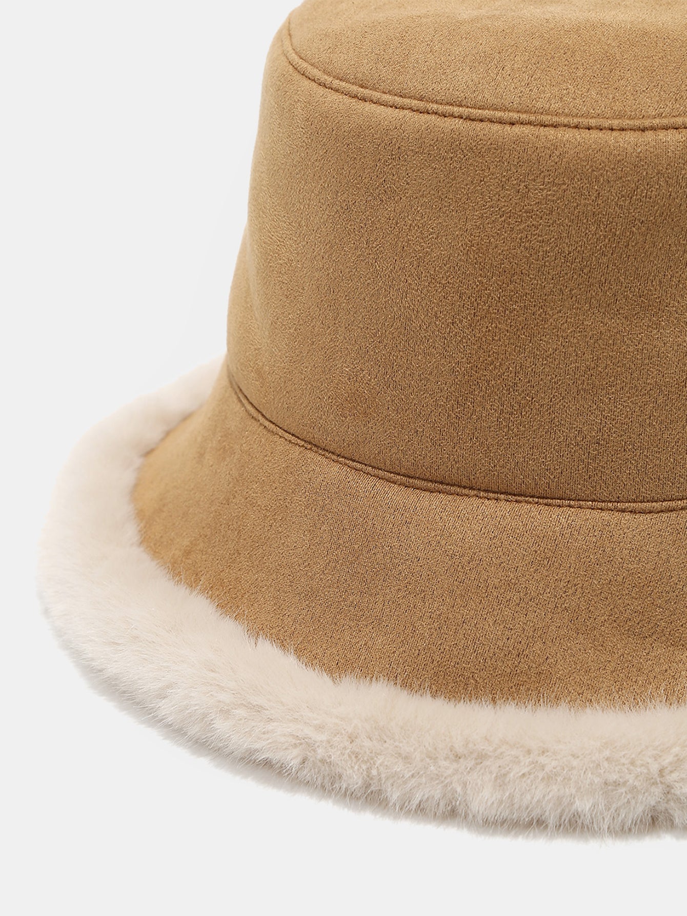Thick Plush Double-sided Bucket Hat - Image 6