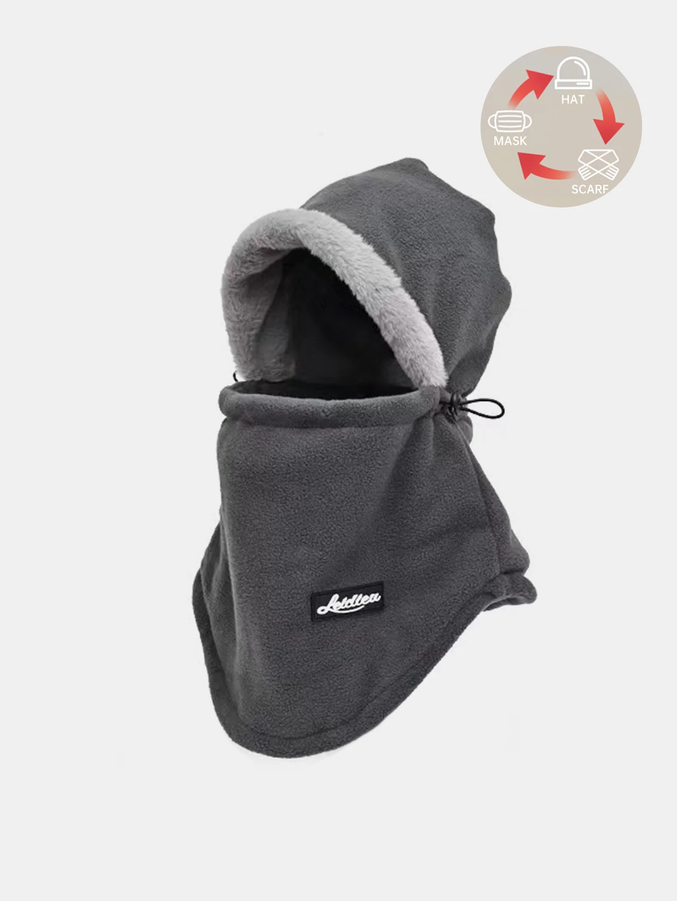 Thick Windproof Fleece Balaclava Hat - Image 5