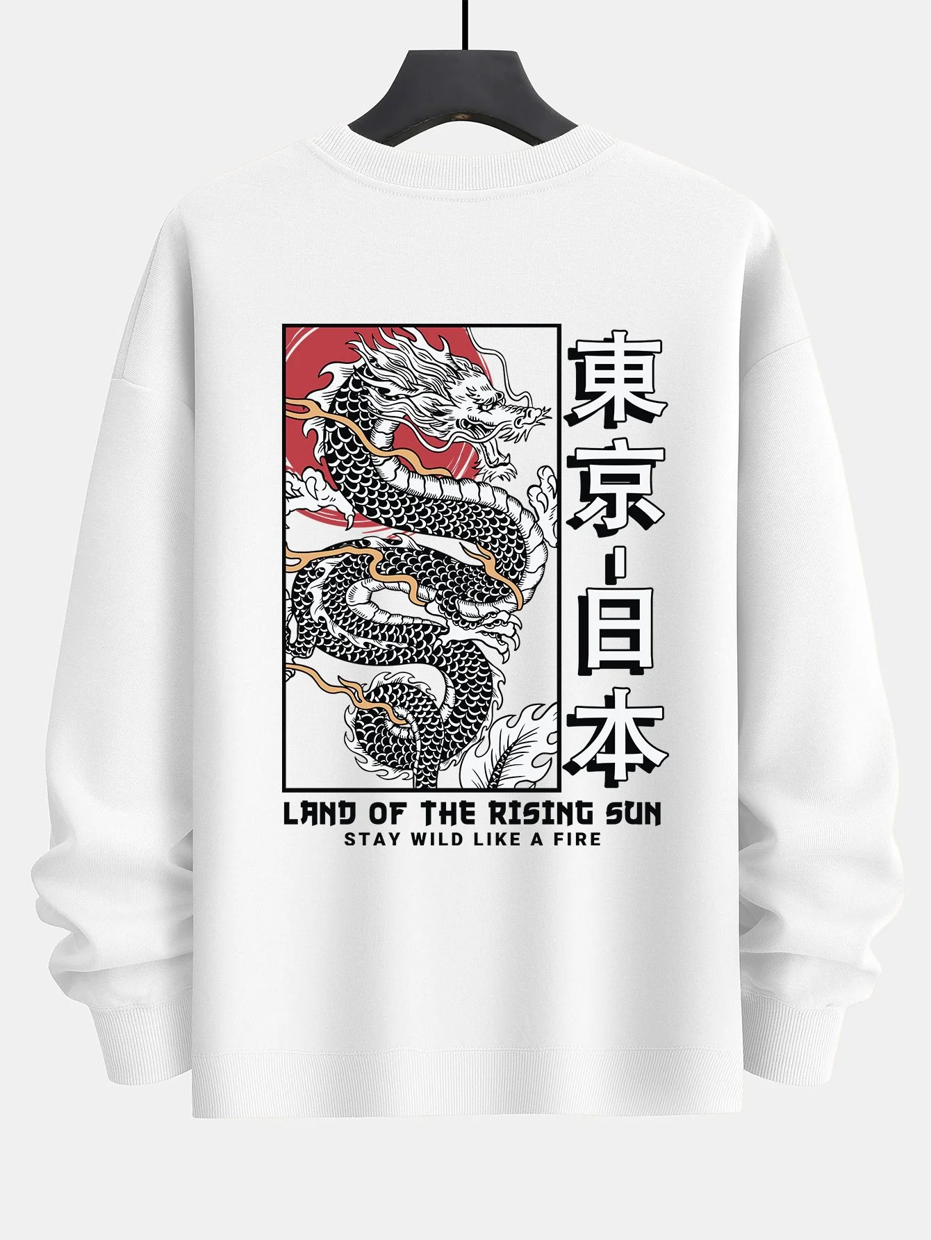 Tokyo Dragon Rückenprint Relaxed Fit Sweatshirt - Image 3