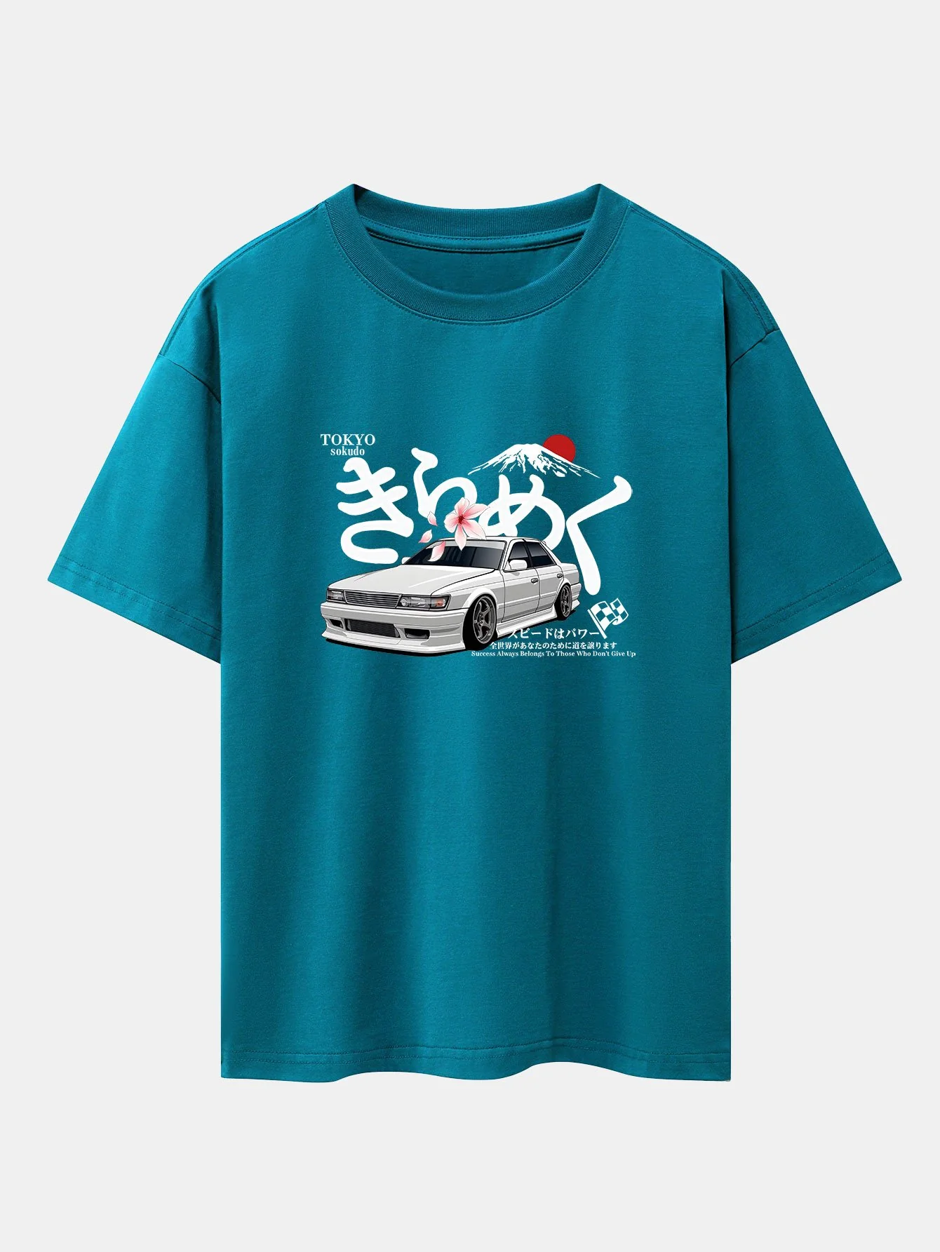 Tokyo Mt. Fuji Auto Druck Drop Shoulder Oversize T-Shirt - Image 11