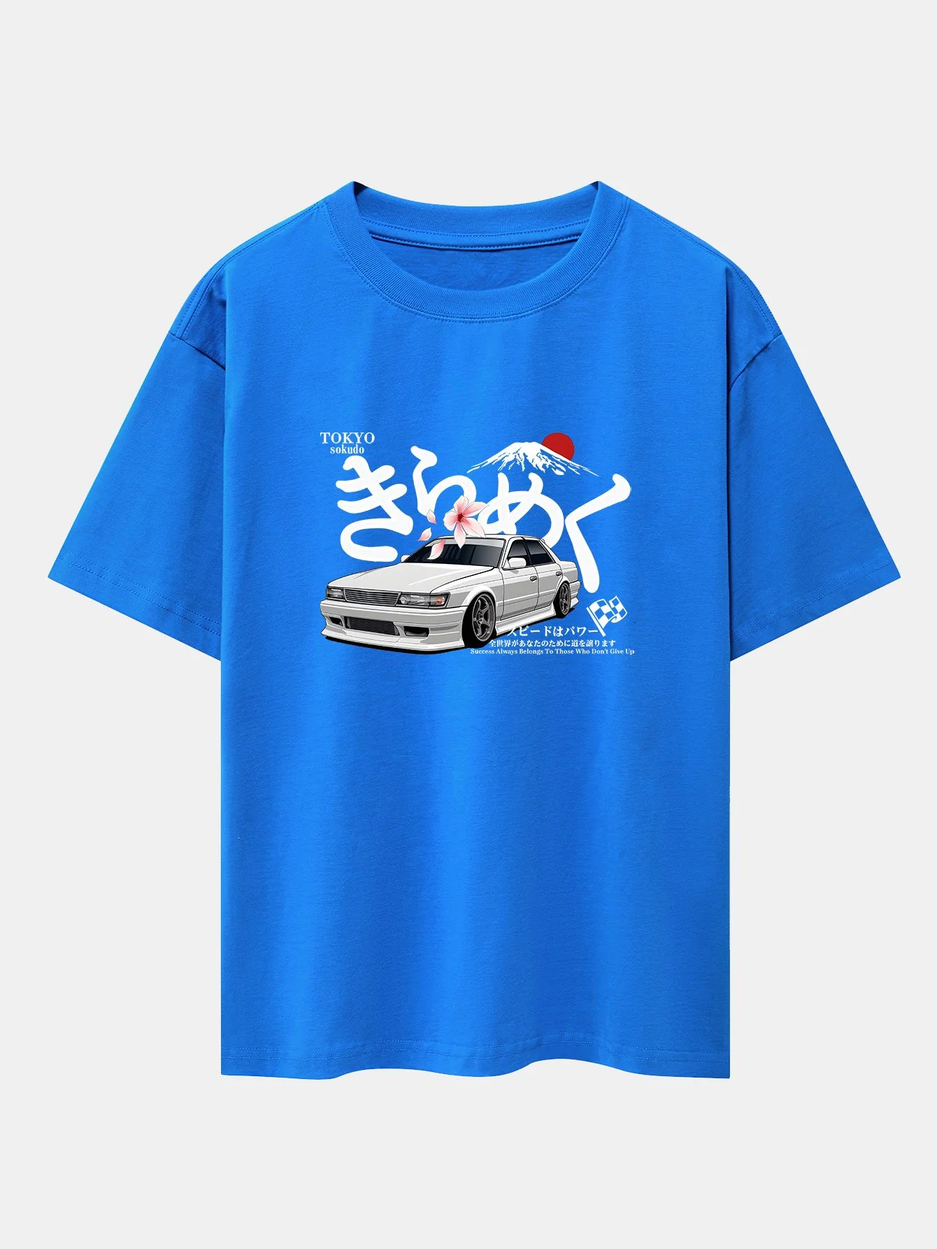 Tokyo Mt. Fuji Auto Druck Drop Shoulder Oversize T-Shirt - Image 13