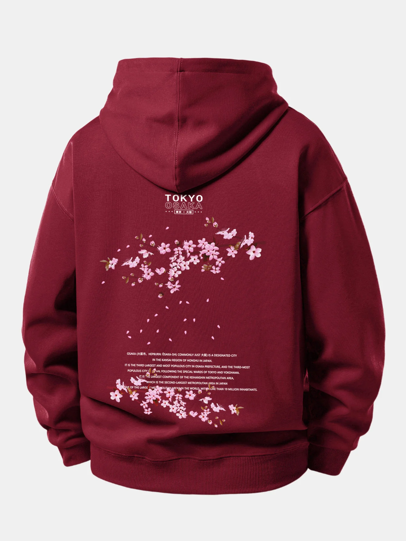 Tokyo Osaka Back Print Relax Fit Hoodies - Image 11