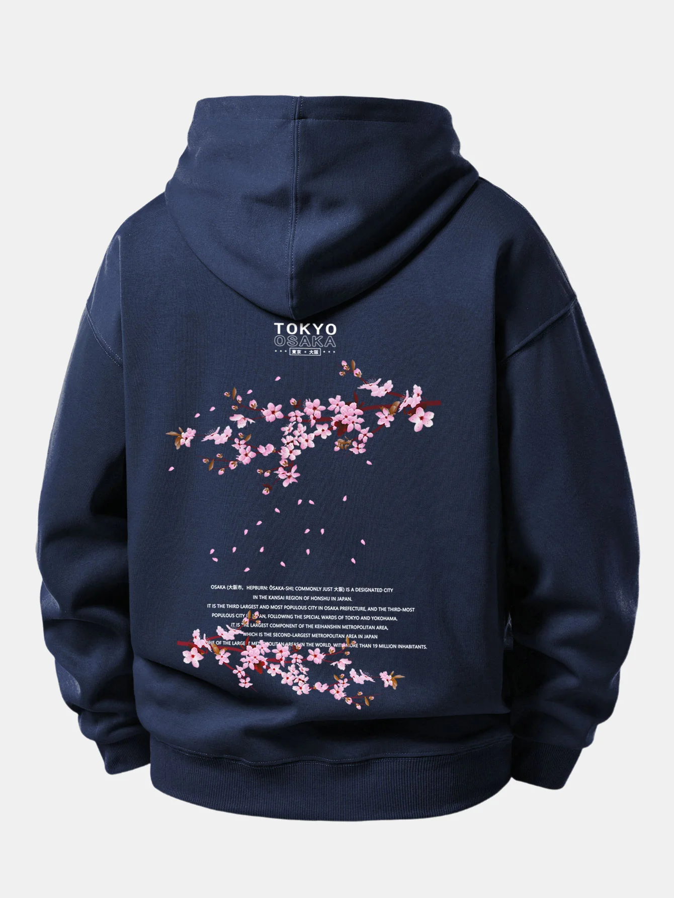 Tokyo Osaka Back Print Relax Fit Hoodies - Image 17
