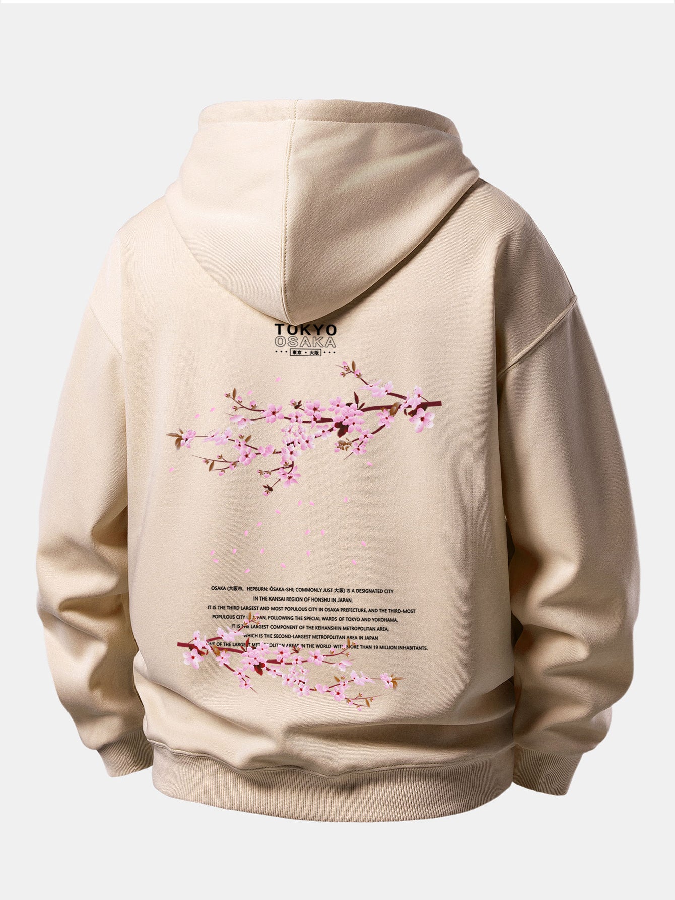 Tokyo Osaka Back Print Relax Fit Hoodies - Image 3