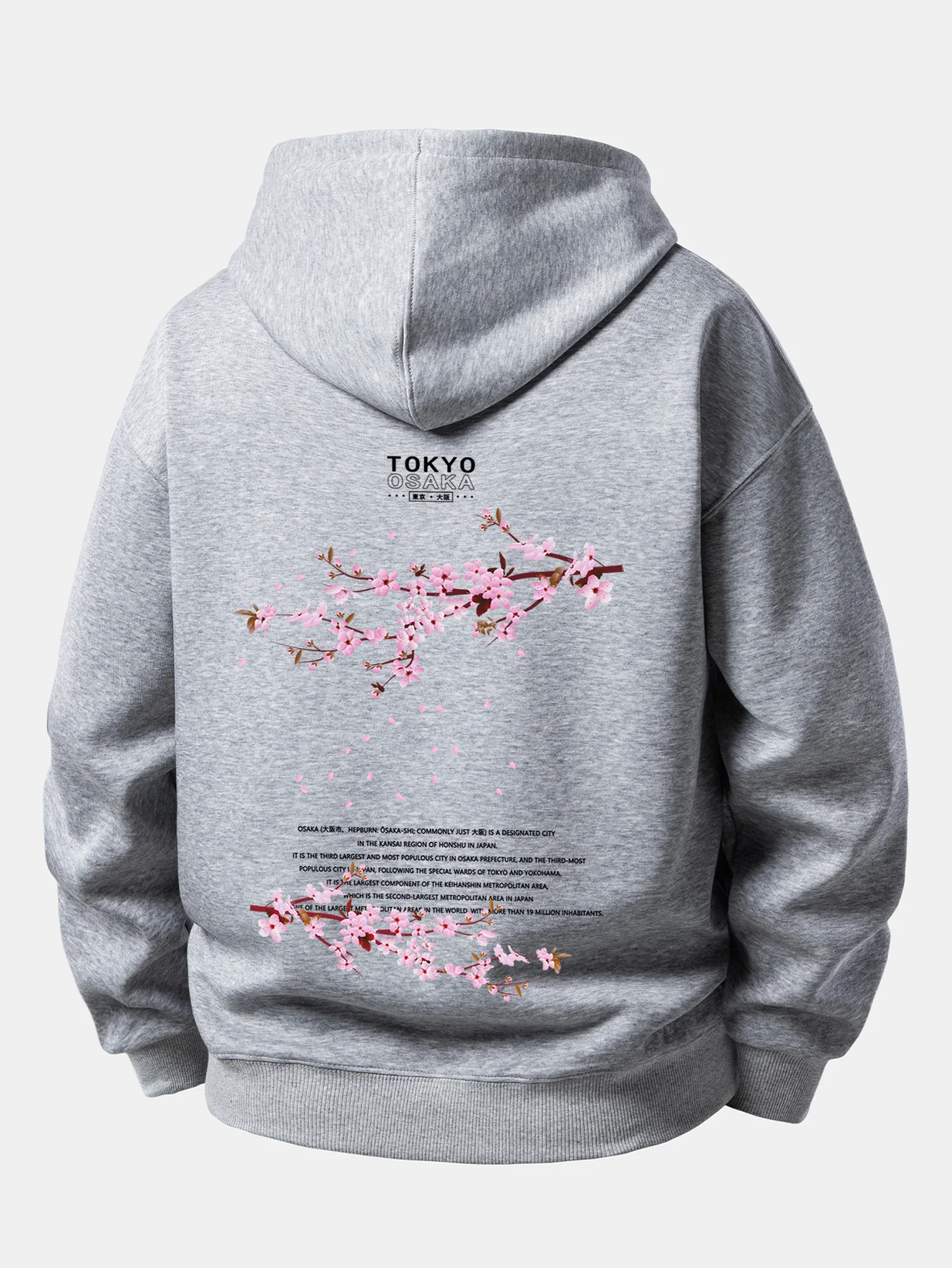 Tokyo Osaka Back Print Relax Fit Hoodies - Image 7