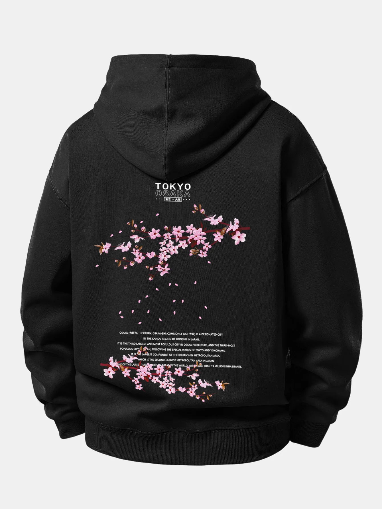 Tokyo Osaka Back Print Relax Fit Hoodies - Image 9