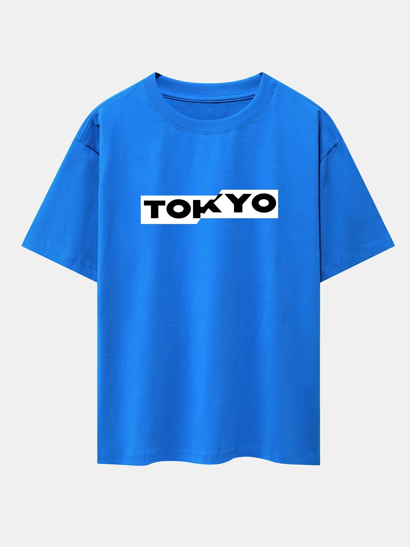 Tokyo Print Drop Shoulder Oversize T-Shirt - Image 10