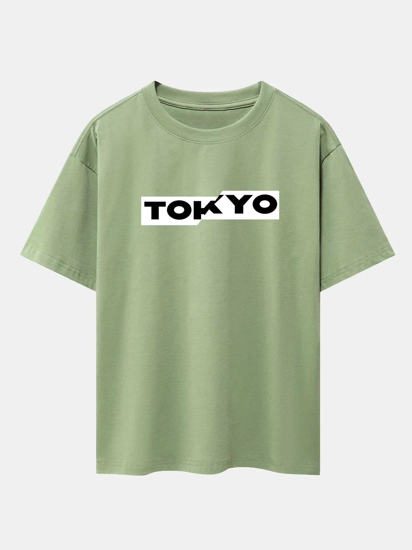 Tokyo Print Drop Shoulder Oversize T-Shirt - Image 11