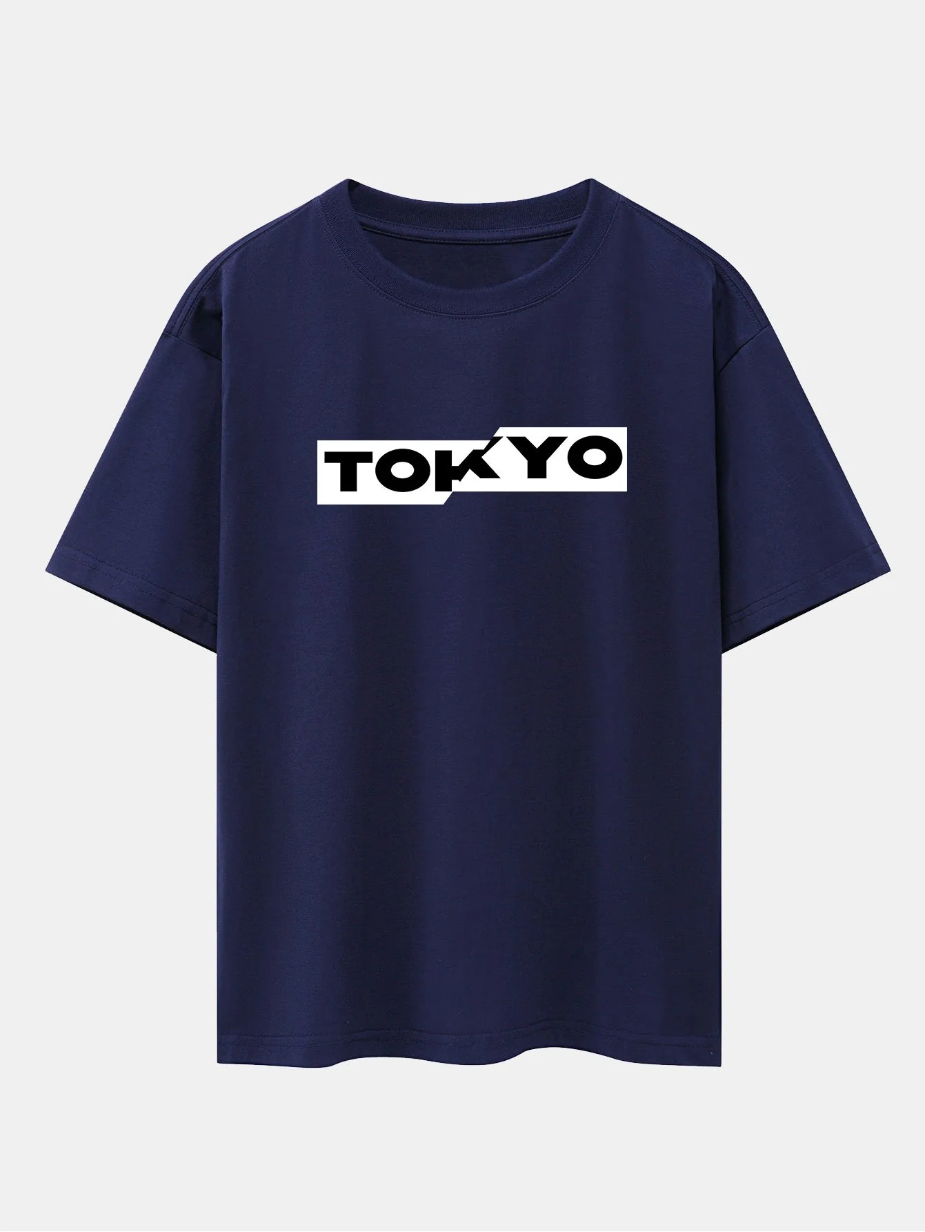 Tokyo Print Drop Shoulder Oversize T-Shirt - Image 6