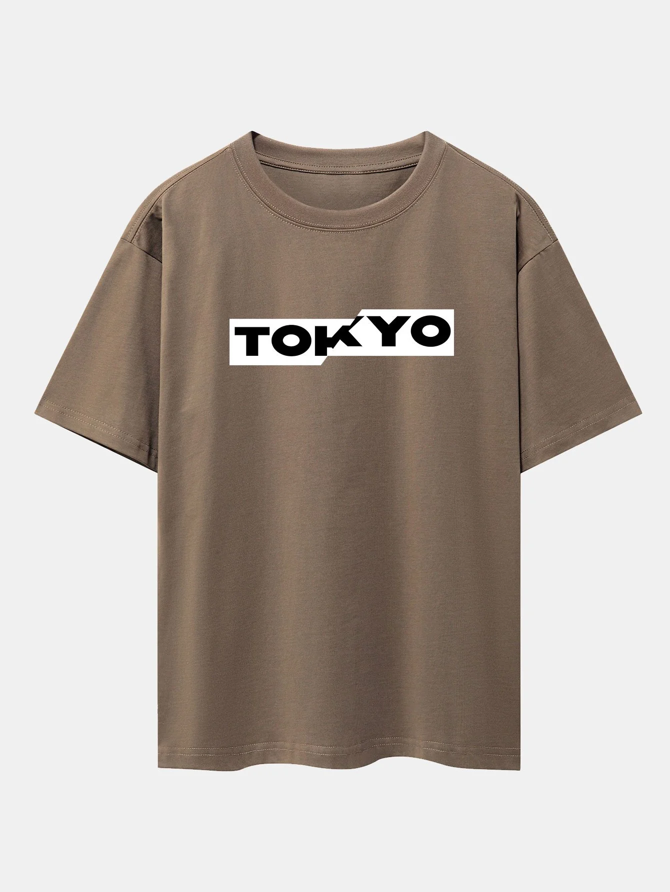 Tokyo Print Drop Shoulder Oversize T-Shirt - Image 8