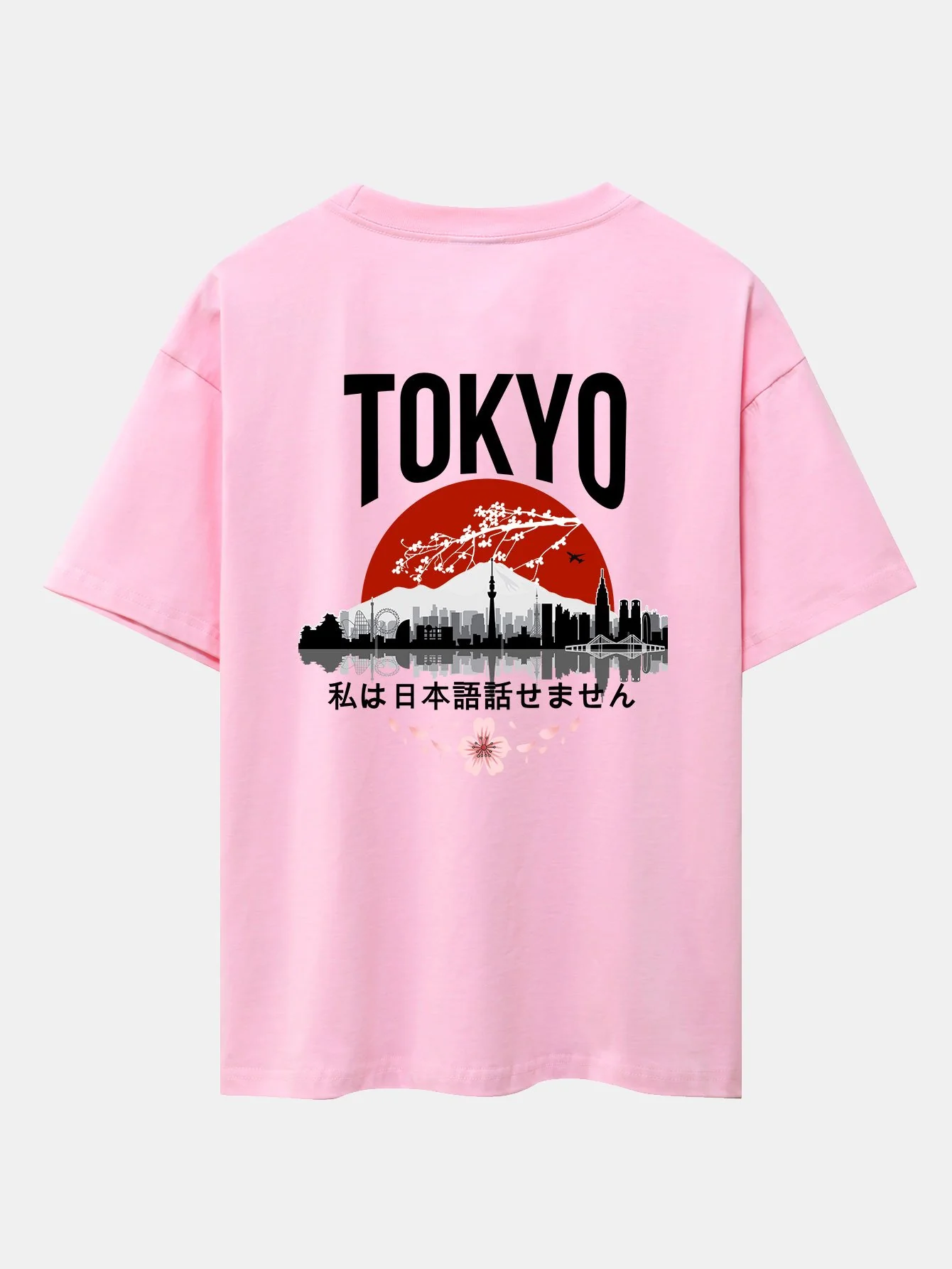 Tokyo Landschaft Rückendruck Oversize T-Shirt - Image 7