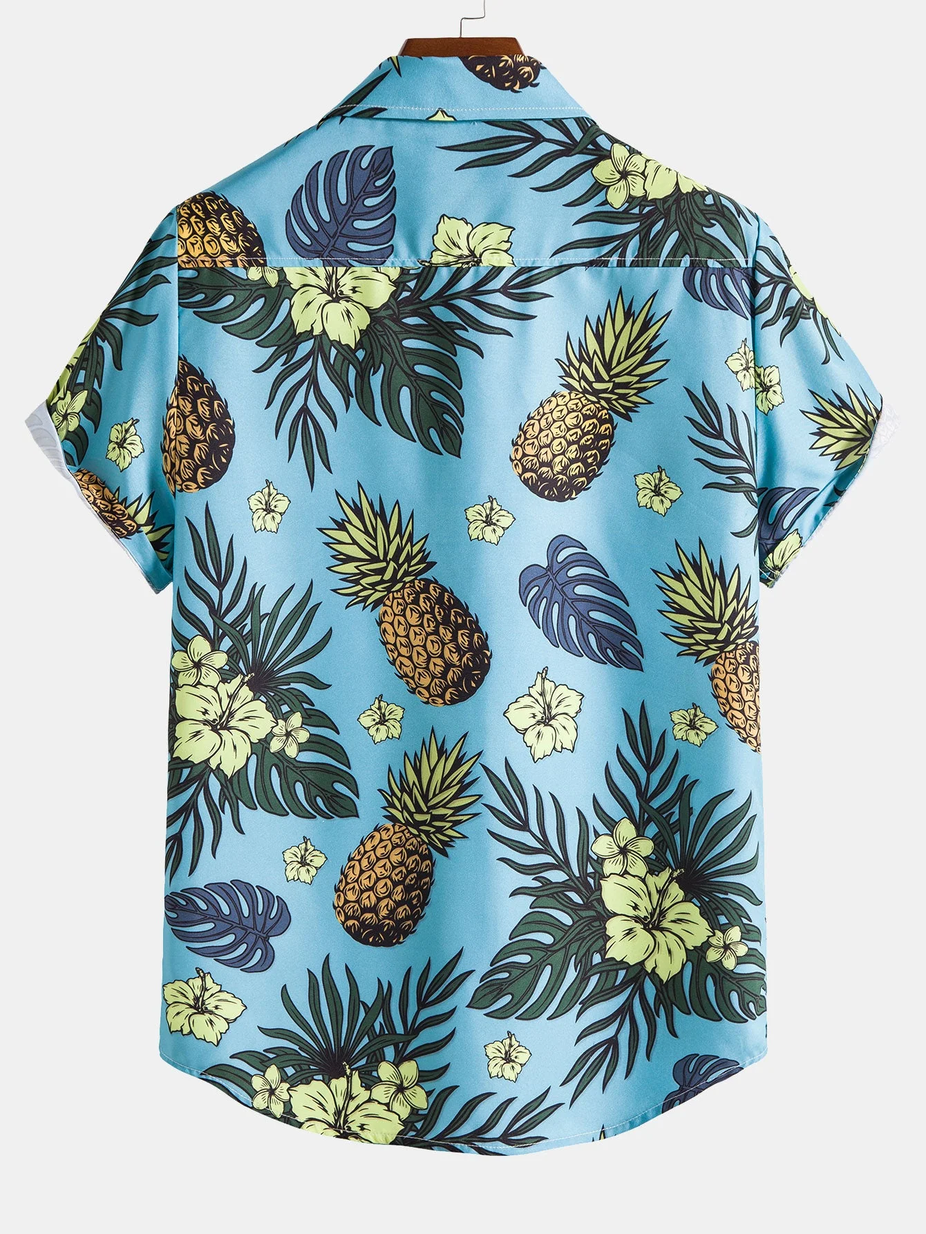 Tropisches Blumen-Ananas-Druckhemd - Image 2