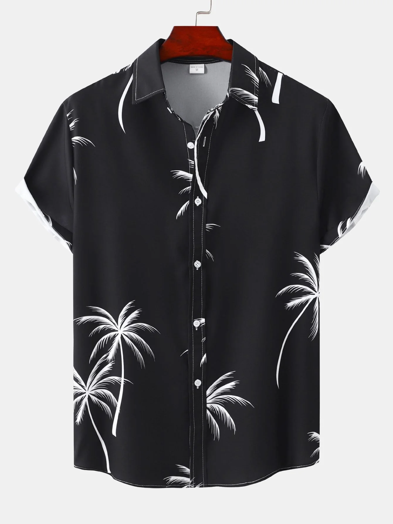 Tropisches Blattmuster Button-Up Hemd - Image 3