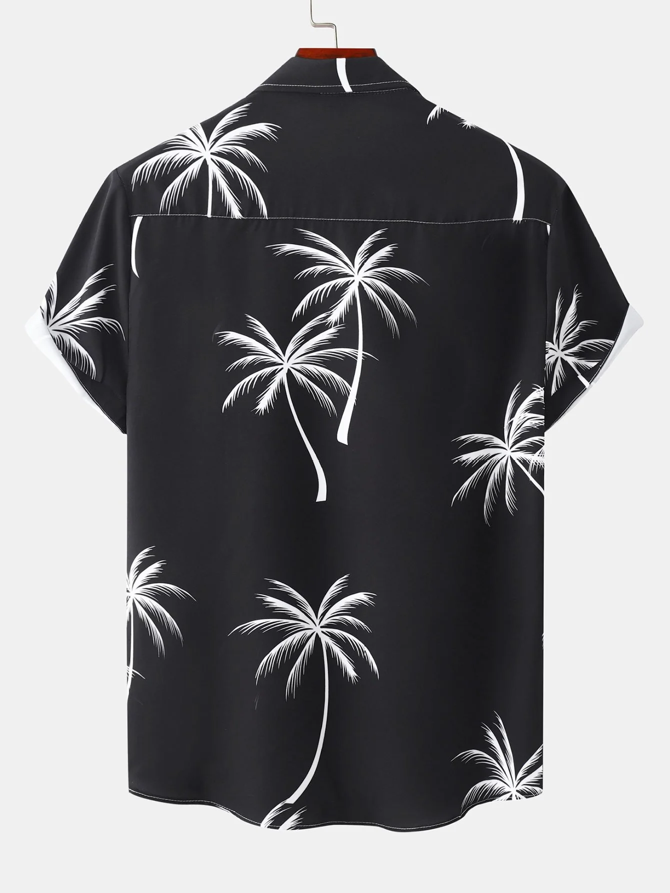 Tropisches Blattmuster Button-Up Hemd - Image 4