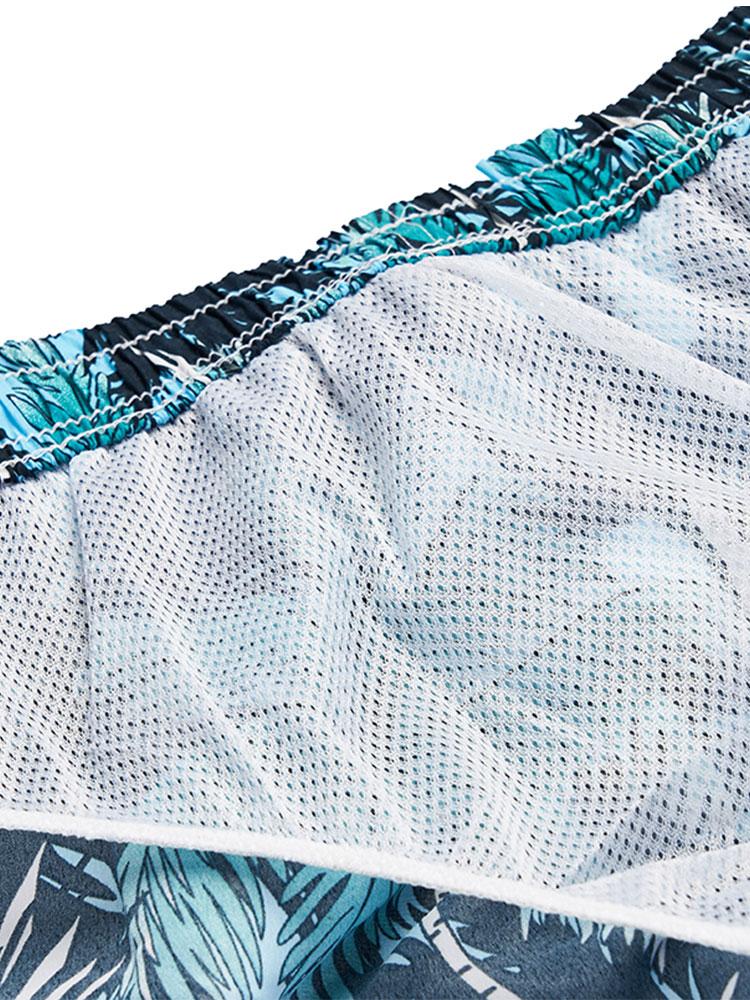 Tropisches Druck Hemd mit Knöpfen & Tropische Druck Badehose - Image 11