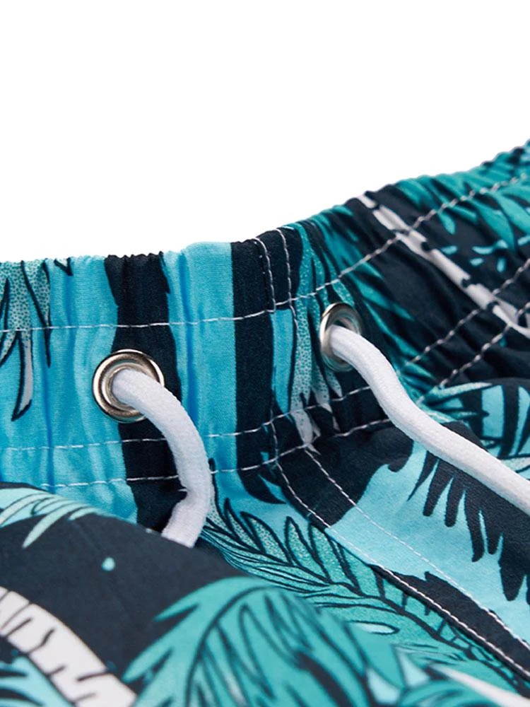 Tropisches Druck Hemd mit Knöpfen & Tropische Druck Badehose - Image 9
