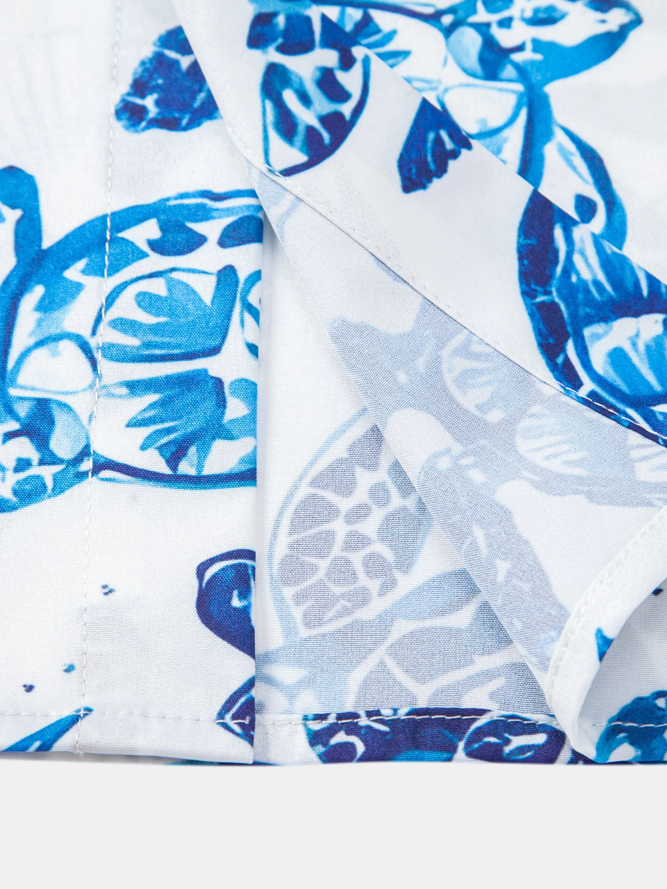 Turtle Print Hemd mit Knöpfen & gestreifte Badeshorts - Image 12