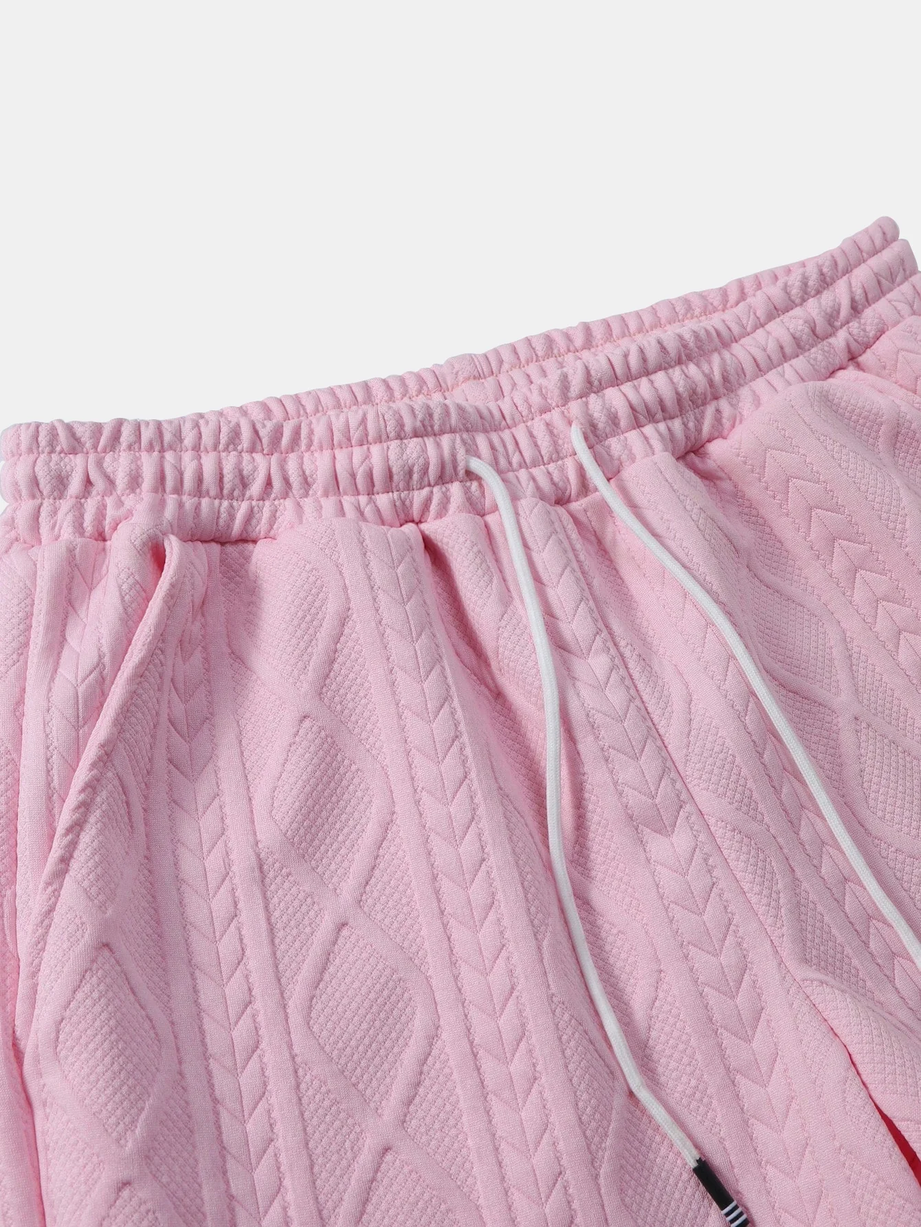 Twist Geometry Jacquard Hemd mit Knöpfen & Drawstring Shorts - Image 9