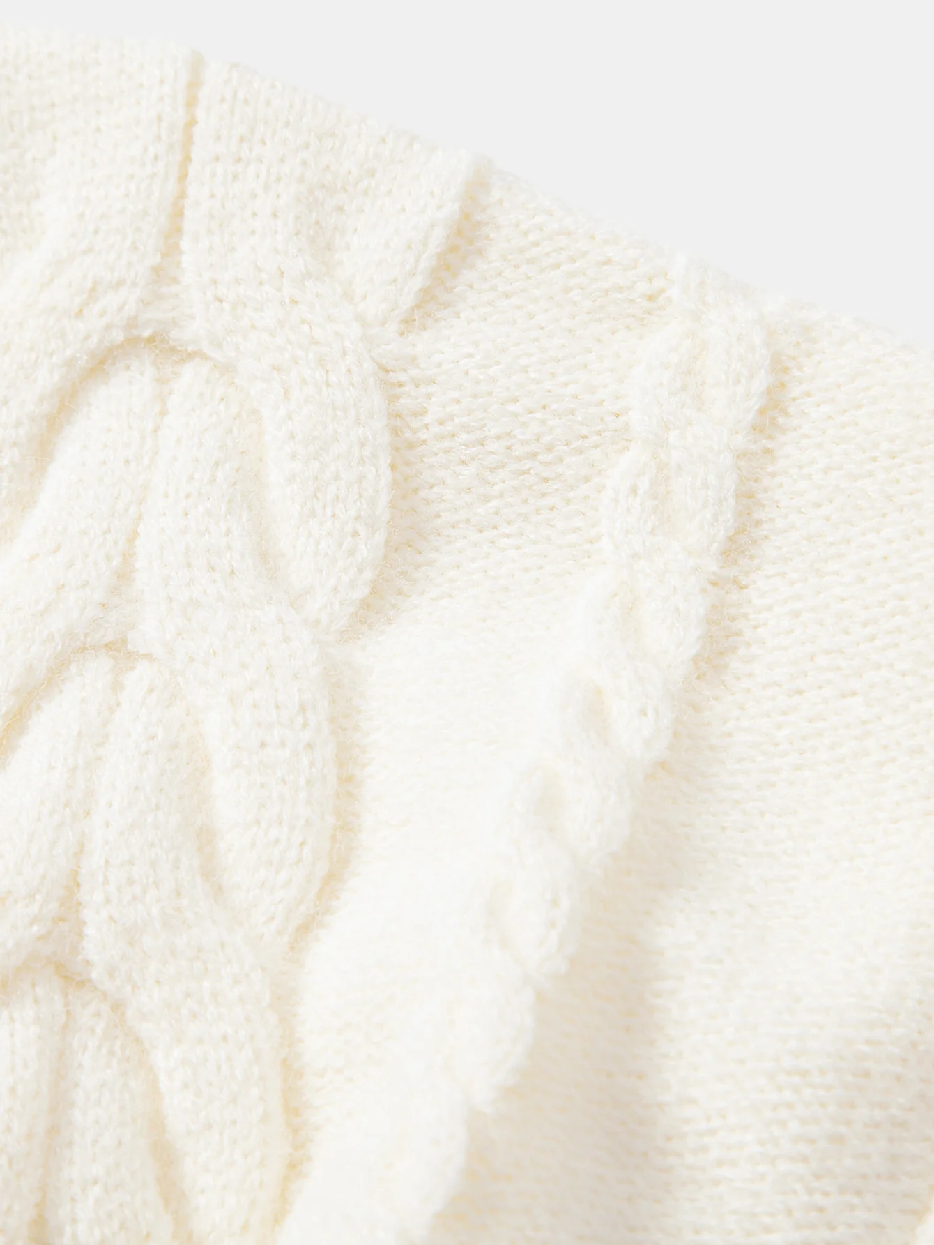 Schwerer Jacquard-Pullover mit Rundhalsausschnitt und Twist-Muster - Image 6